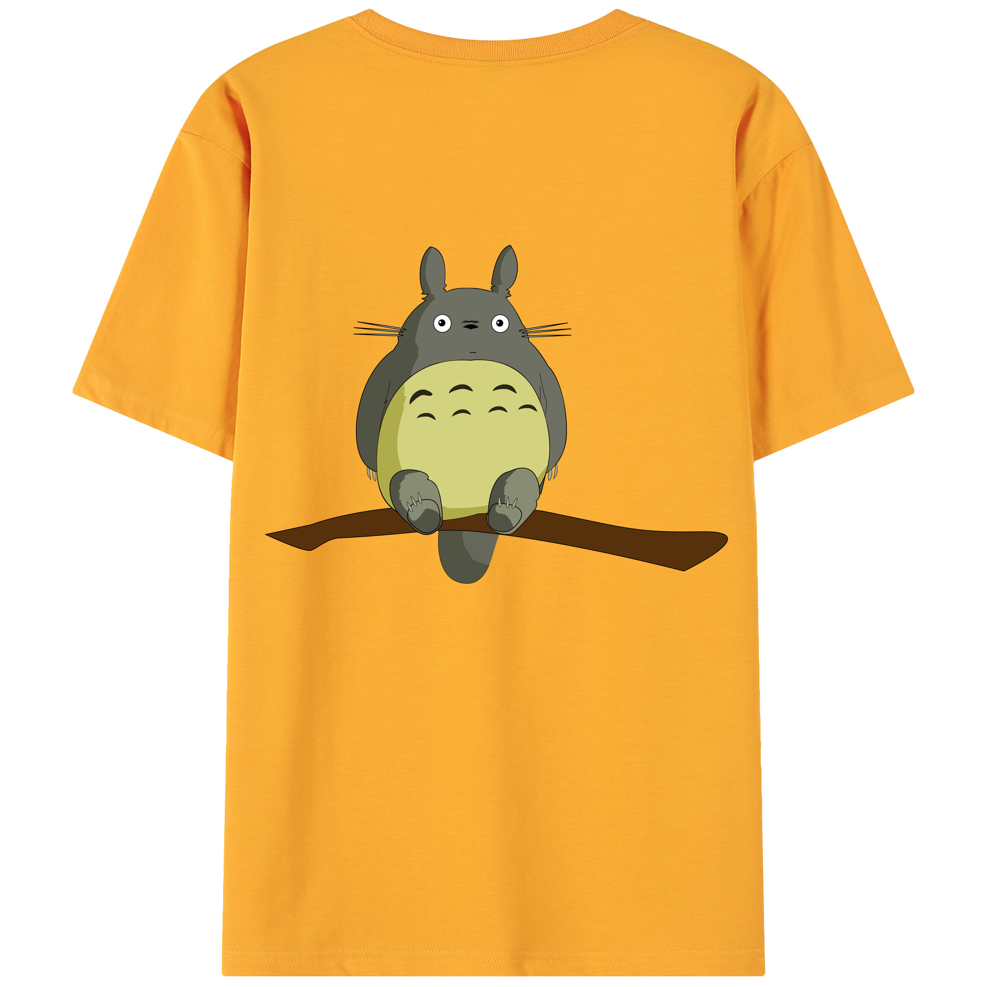 （画像用） となりのトトロ 草壁メイ 草壁サツキ My Neighbor Totoro Satsuki Kusakabe Mei Kusakabe 綿100％ メンズ半袖Tシャツ（バックプリント） 通気性