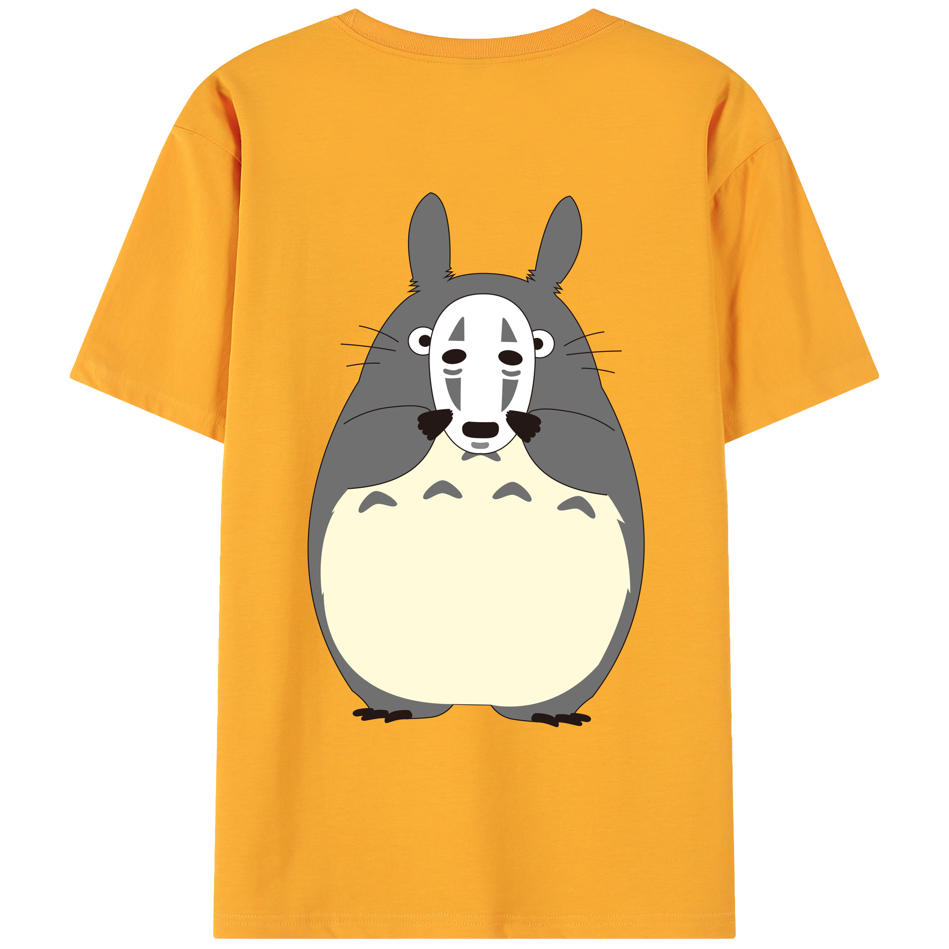 （画像用） となりのトトロ 草壁メイ 草壁サツキ My Neighbor Totoro Satsuki Kusakabe Mei Kusakabe 綿100％ メンズ半袖Tシャツ（バックプリント） 通気性