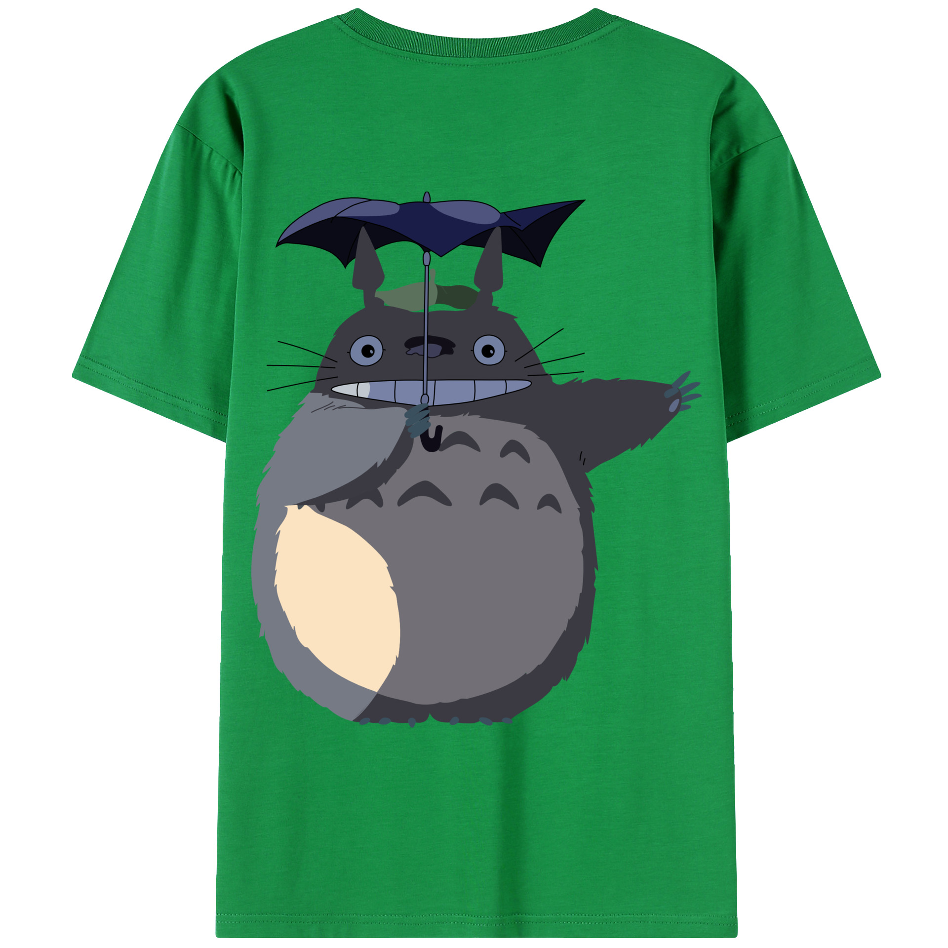 （画像用） となりのトトロ 草壁メイ 草壁サツキ My Neighbor Totoro Satsuki Kusakabe Mei Kusakabe 綿100％ メンズ半袖Tシャツ（バックプリント） 通気性