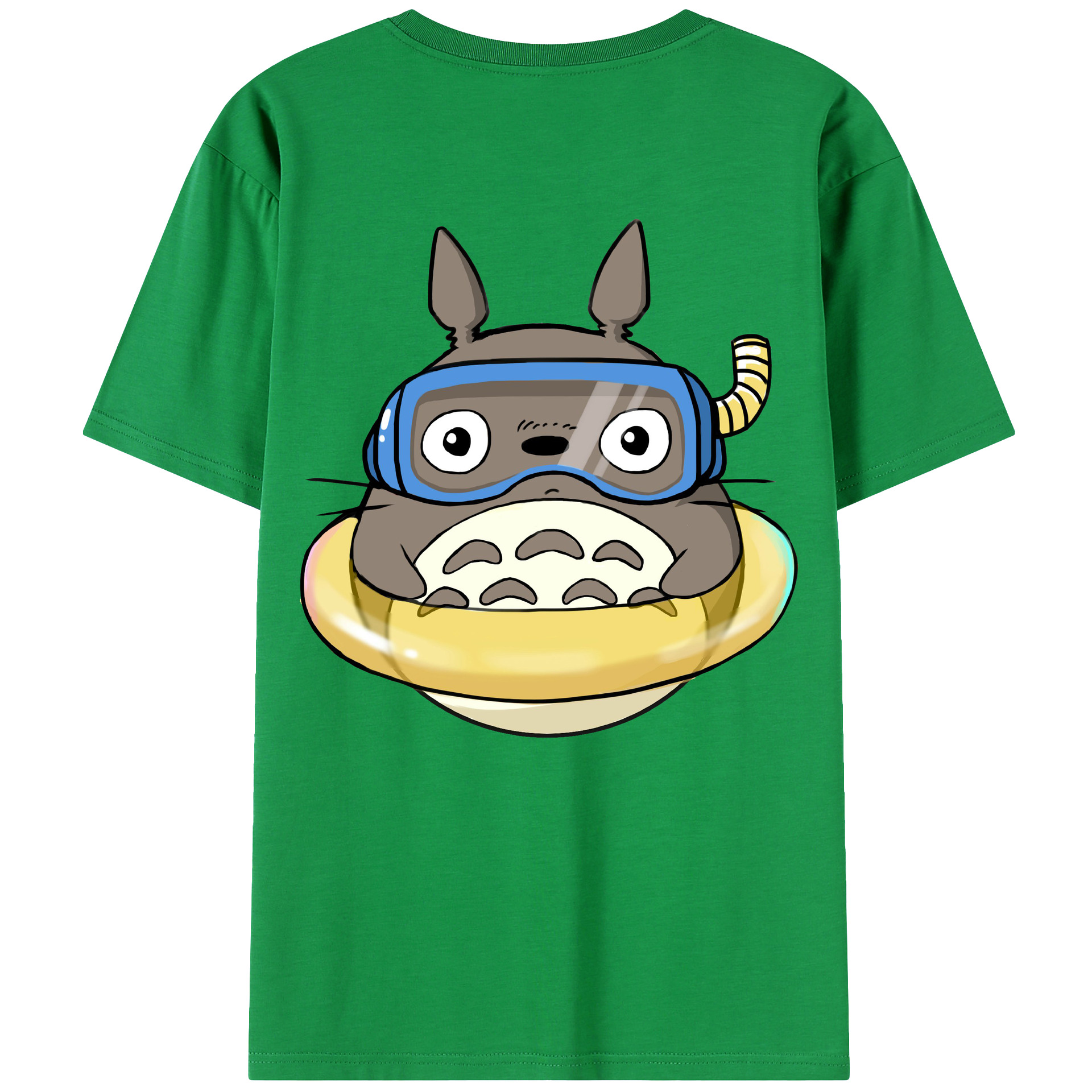 （画像用） となりのトトロ 草壁メイ 草壁サツキ My Neighbor Totoro Satsuki Kusakabe Mei Kusakabe 綿100％ メンズ半袖Tシャツ（バックプリント） 通気性