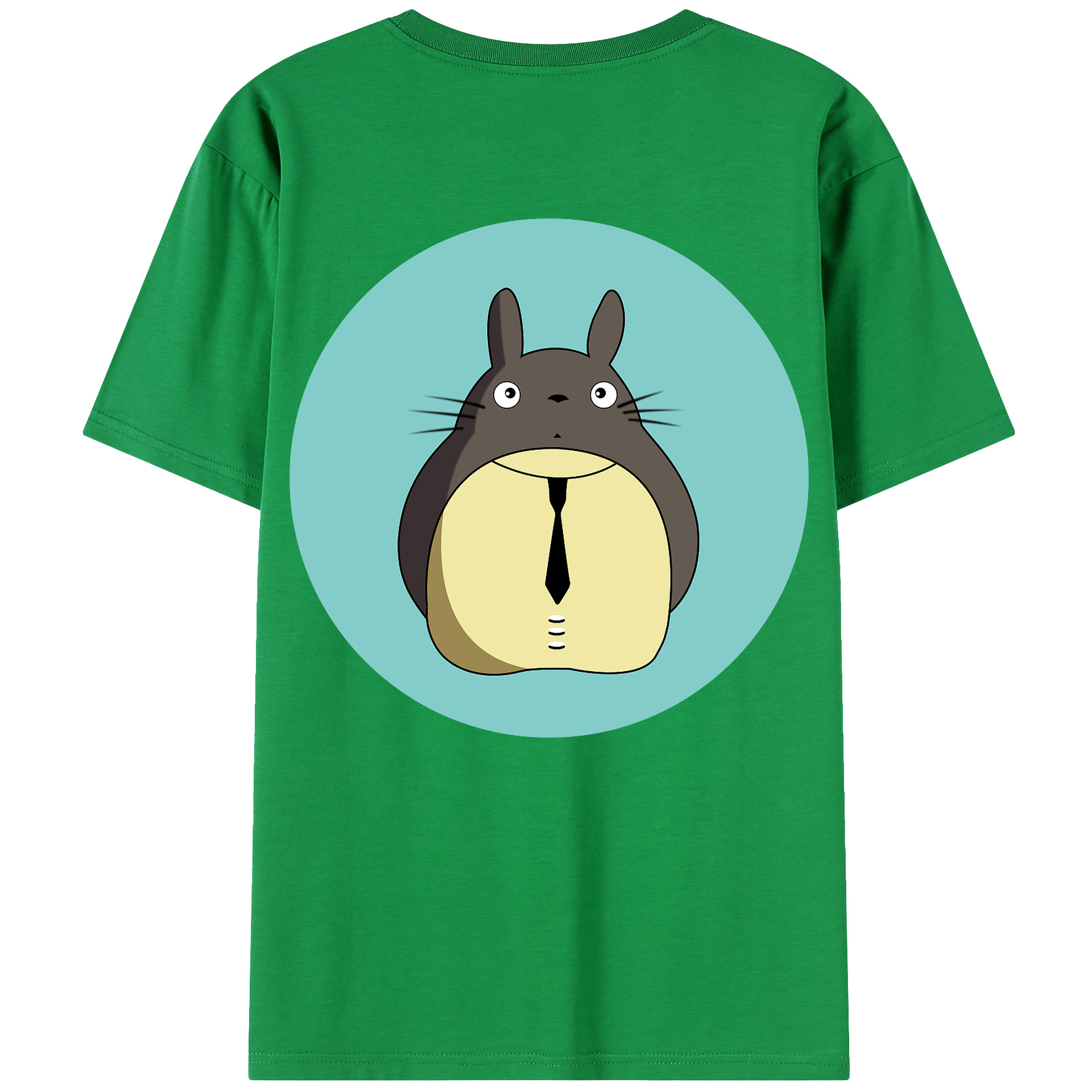 （画像用） となりのトトロ 草壁メイ 草壁サツキ My Neighbor Totoro Satsuki Kusakabe Mei Kusakabe 綿100％ メンズ半袖Tシャツ（バックプリント） 通気性