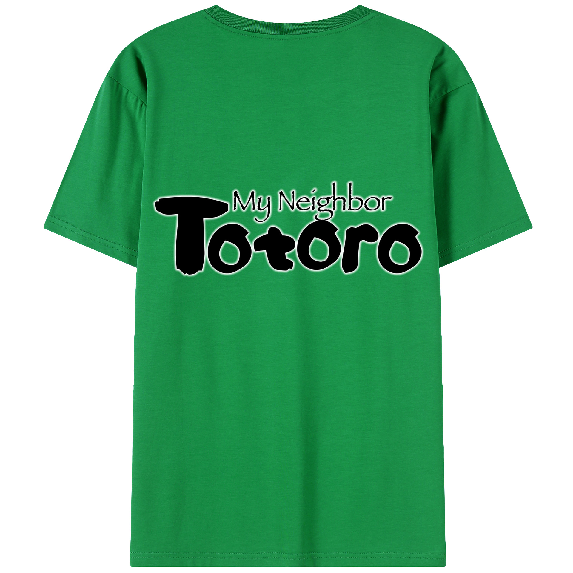 （画像用） となりのトトロ 草壁メイ 草壁サツキ My Neighbor Totoro Satsuki Kusakabe Mei Kusakabe 綿100％ メンズ半袖Tシャツ（バックプリント） 通気性