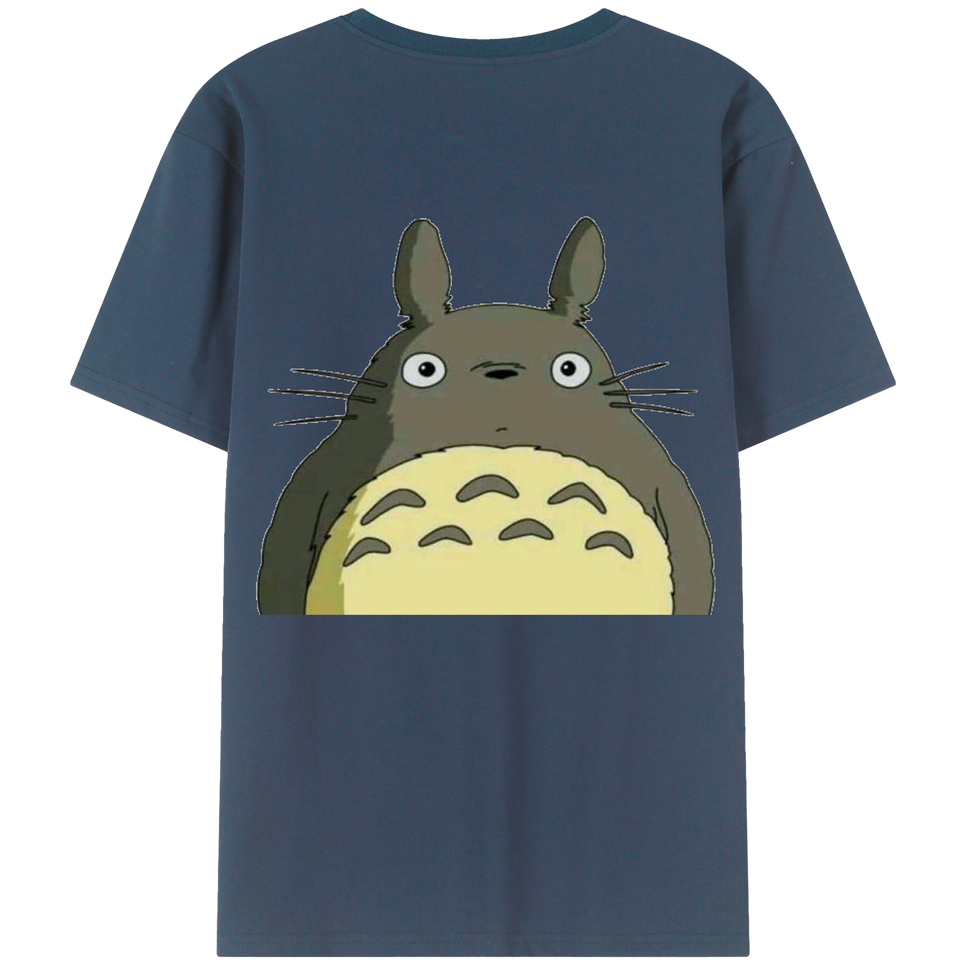 （画像用） となりのトトロ 草壁メイ 草壁サツキ My Neighbor Totoro Satsuki Kusakabe Mei Kusakabe 綿100％ メンズ半袖Tシャツ（バックプリント） 通気性