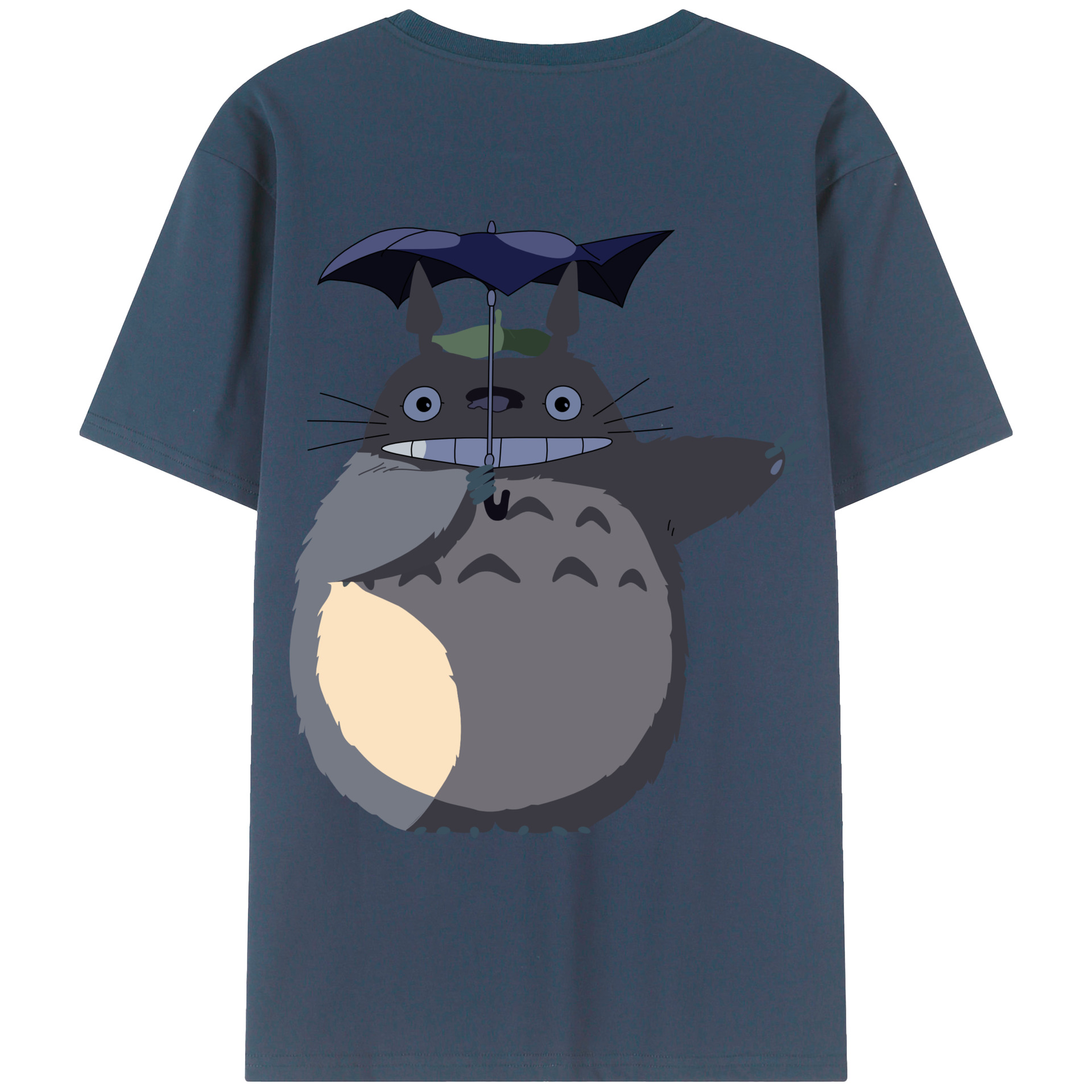 （画像用） となりのトトロ 草壁メイ 草壁サツキ My Neighbor Totoro Satsuki Kusakabe Mei Kusakabe 綿100％ メンズ半袖Tシャツ（バックプリント） 通気性