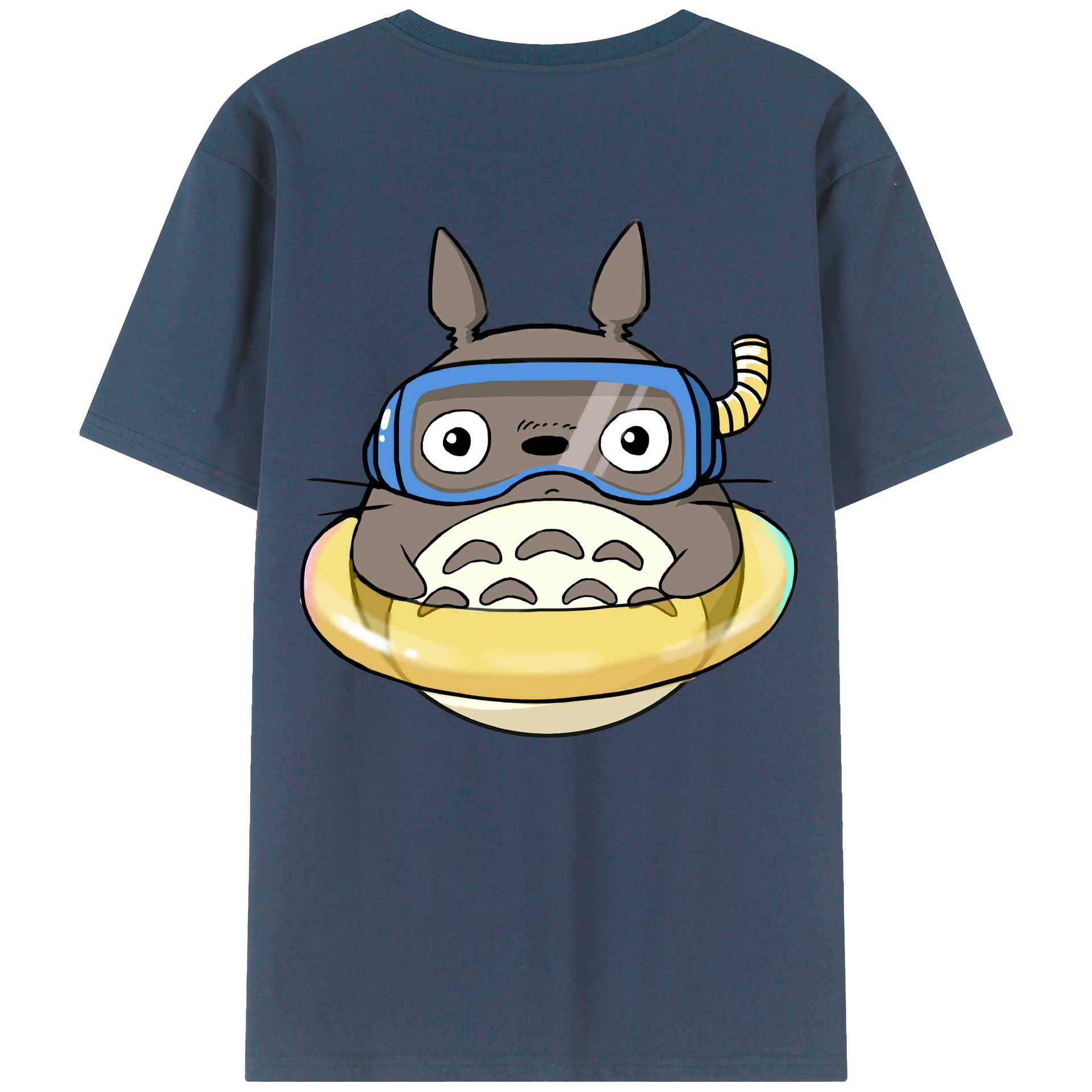 （画像用） となりのトトロ 草壁メイ 草壁サツキ My Neighbor Totoro Satsuki Kusakabe Mei Kusakabe 綿100％ メンズ半袖Tシャツ（バックプリント） 通気性