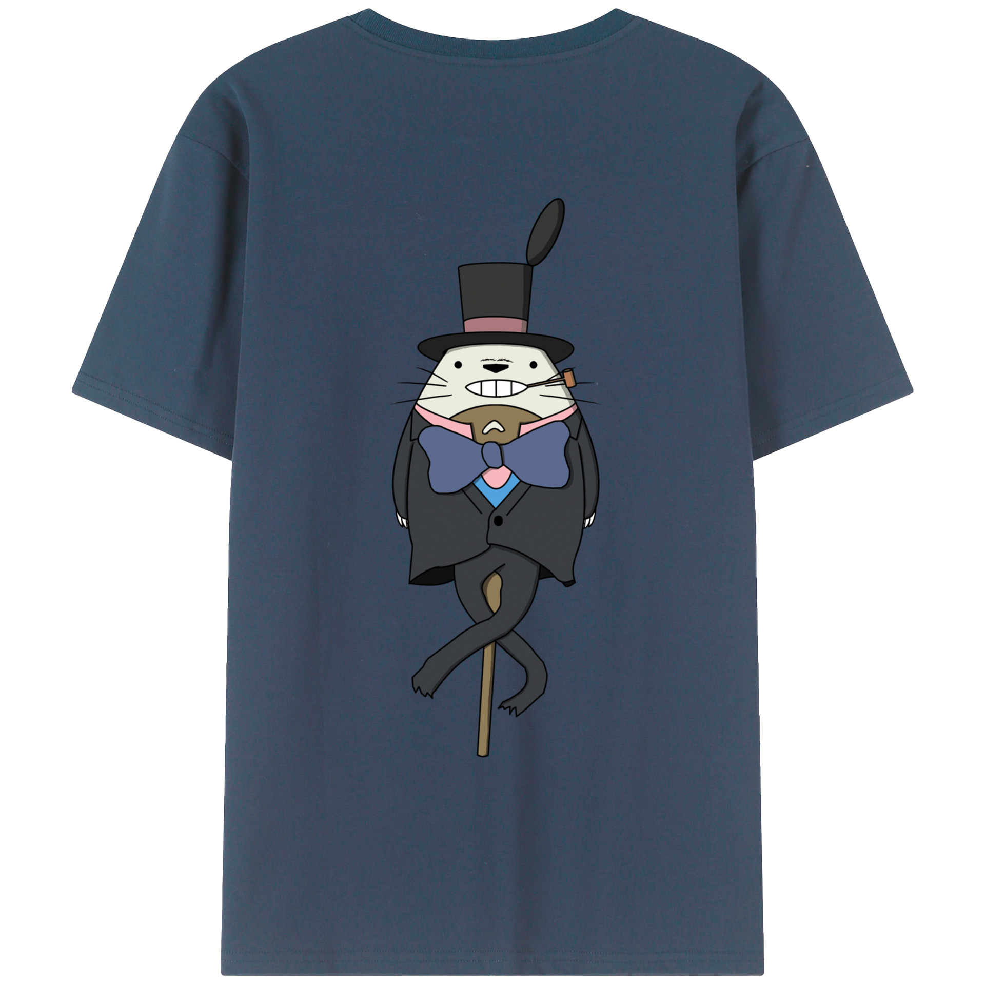 （画像用） となりのトトロ 草壁メイ 草壁サツキ My Neighbor Totoro Satsuki Kusakabe Mei Kusakabe 綿100％ メンズ半袖Tシャツ（バックプリント） 通気性