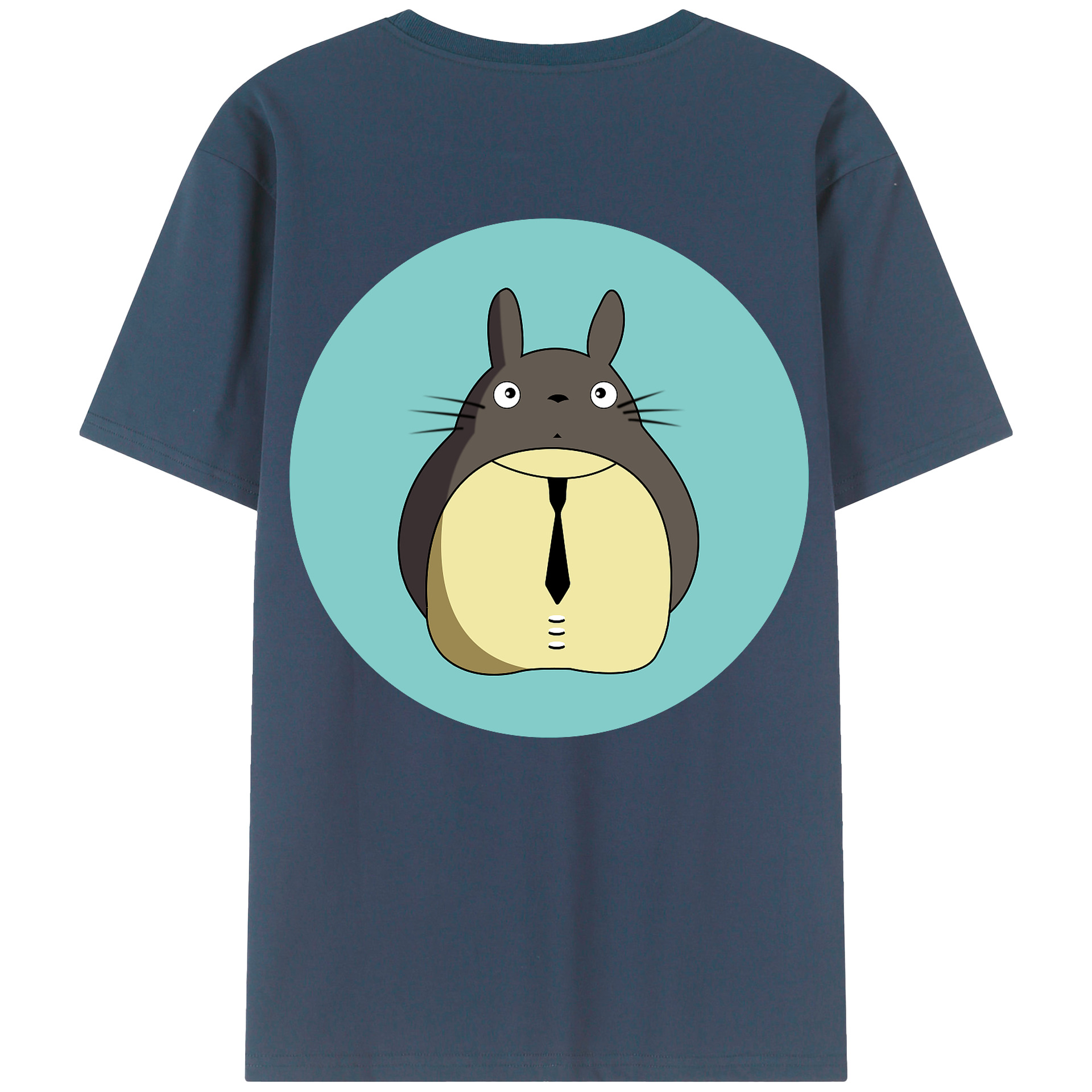 （画像用） となりのトトロ 草壁メイ 草壁サツキ My Neighbor Totoro Satsuki Kusakabe Mei Kusakabe 綿100％ メンズ半袖Tシャツ（バックプリント） 通気性
