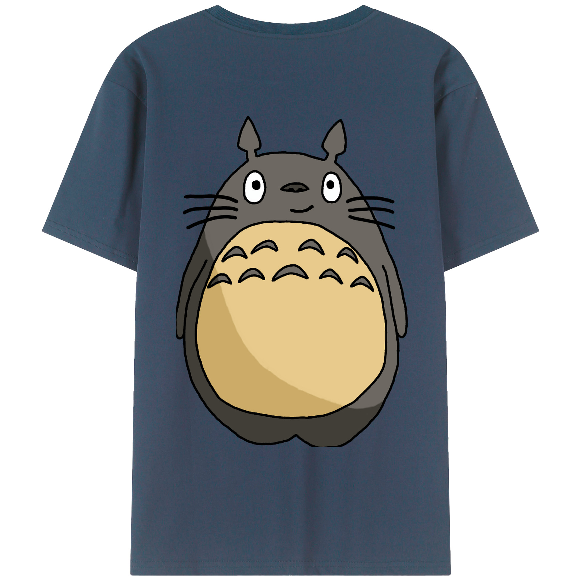（画像用） となりのトトロ 草壁メイ 草壁サツキ My Neighbor Totoro Satsuki Kusakabe Mei Kusakabe 綿100％ メンズ半袖Tシャツ（バックプリント） 通気性