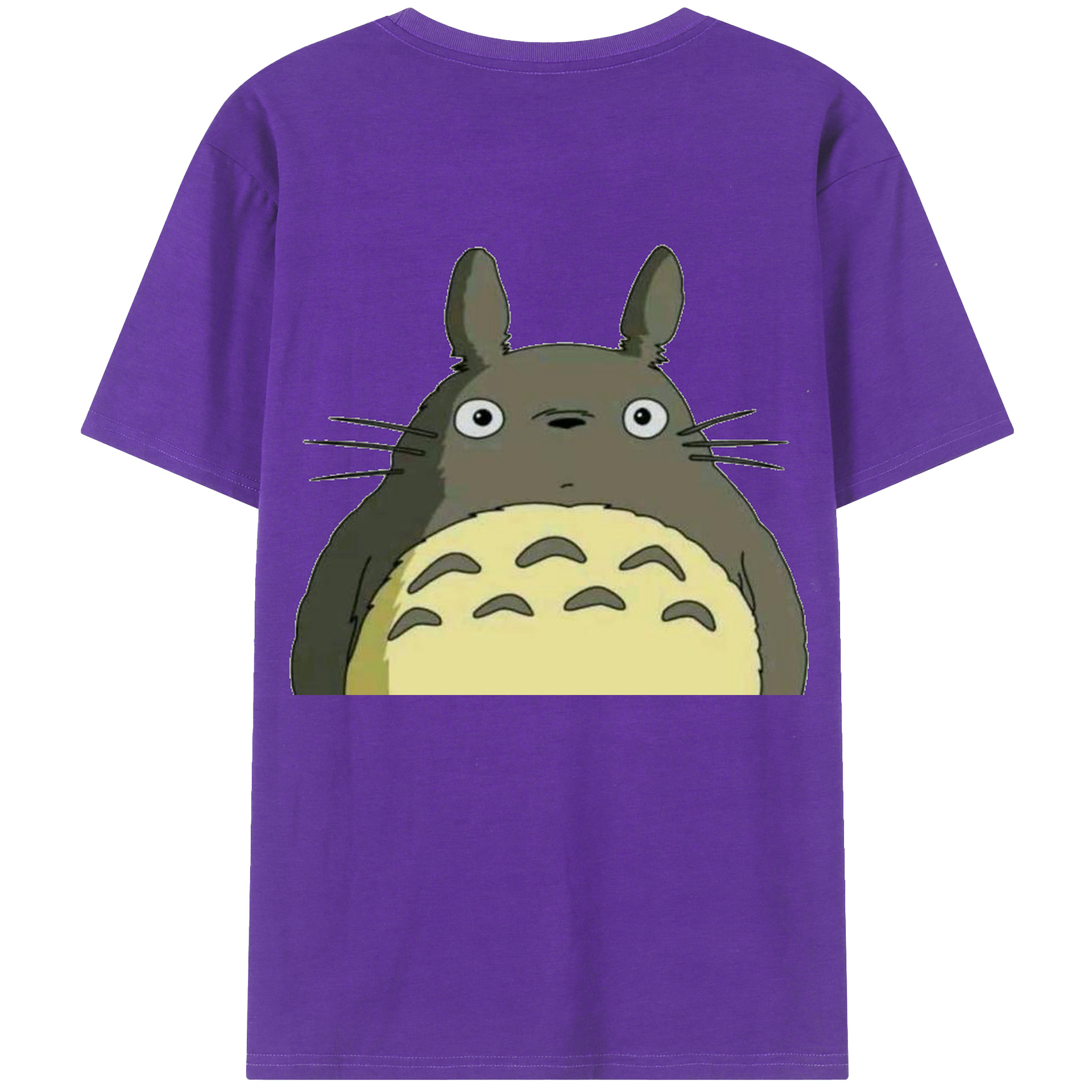 （画像用） となりのトトロ 草壁メイ 草壁サツキ My Neighbor Totoro Satsuki Kusakabe Mei Kusakabe 綿100％ メンズ半袖Tシャツ（バックプリント） 通気性