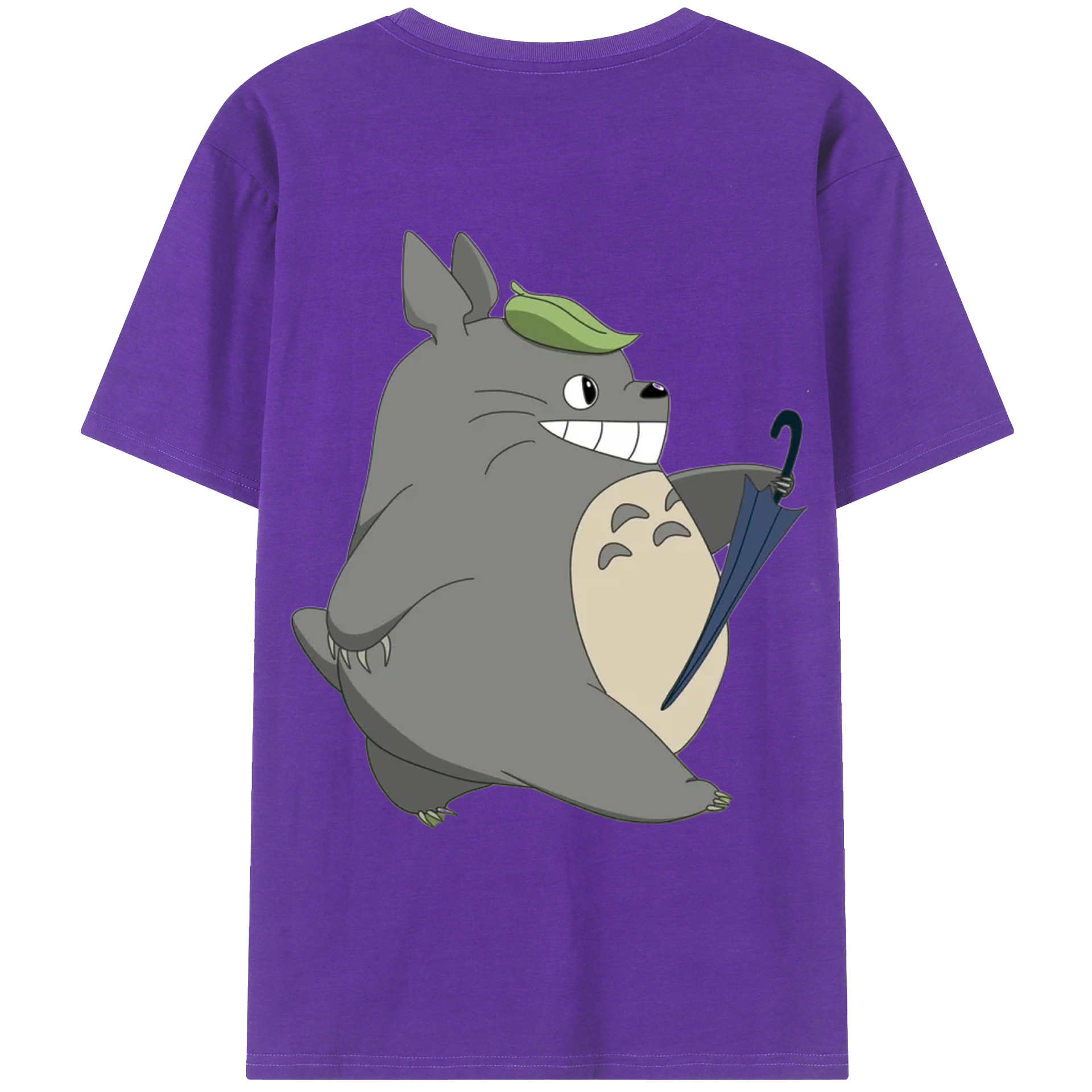 （画像用） となりのトトロ 草壁メイ 草壁サツキ My Neighbor Totoro Satsuki Kusakabe Mei Kusakabe 綿100％ メンズ半袖Tシャツ（バックプリント） 通気性