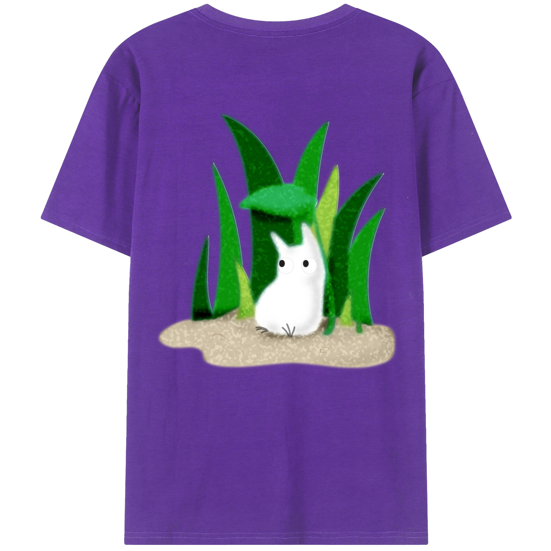 （画像用） となりのトトロ 草壁メイ 草壁サツキ My Neighbor Totoro Satsuki Kusakabe Mei Kusakabe 綿100％ メンズ半袖Tシャツ（バックプリント） 通気性