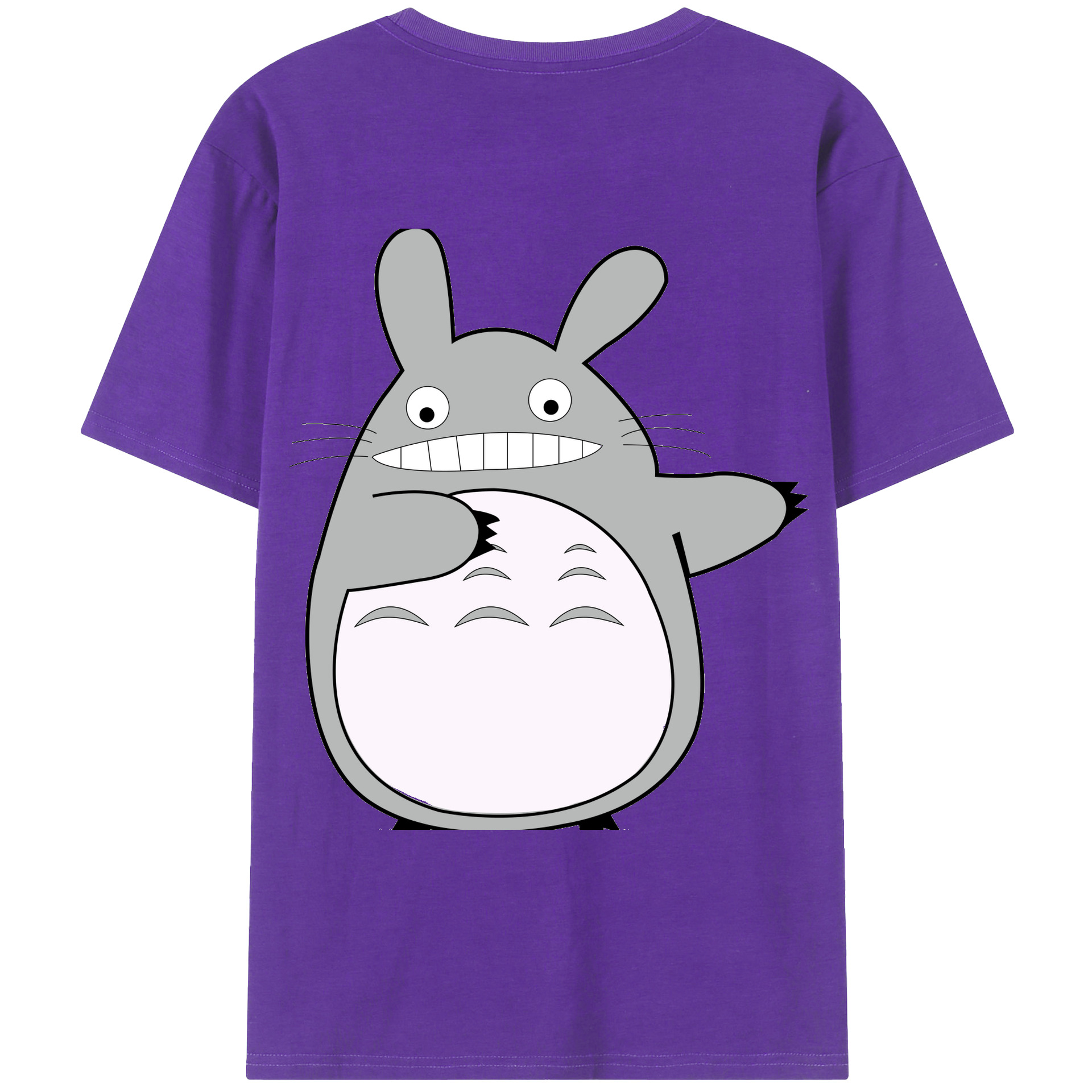 （画像用） となりのトトロ 草壁メイ 草壁サツキ My Neighbor Totoro Satsuki Kusakabe Mei Kusakabe 綿100％ メンズ半袖Tシャツ（バックプリント） 通気性