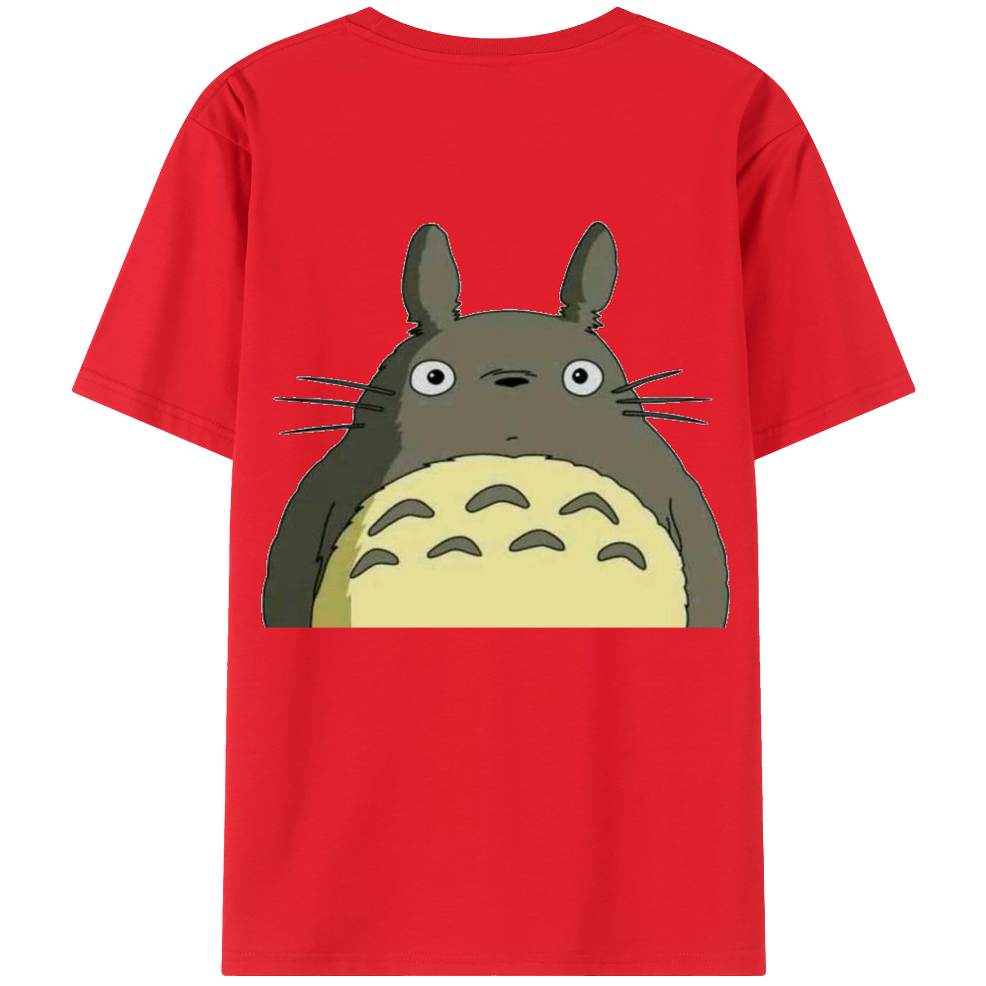 （画像用） となりのトトロ 草壁メイ 草壁サツキ My Neighbor Totoro Satsuki Kusakabe Mei Kusakabe 綿100％ メンズ半袖Tシャツ（バックプリント） 通気性
