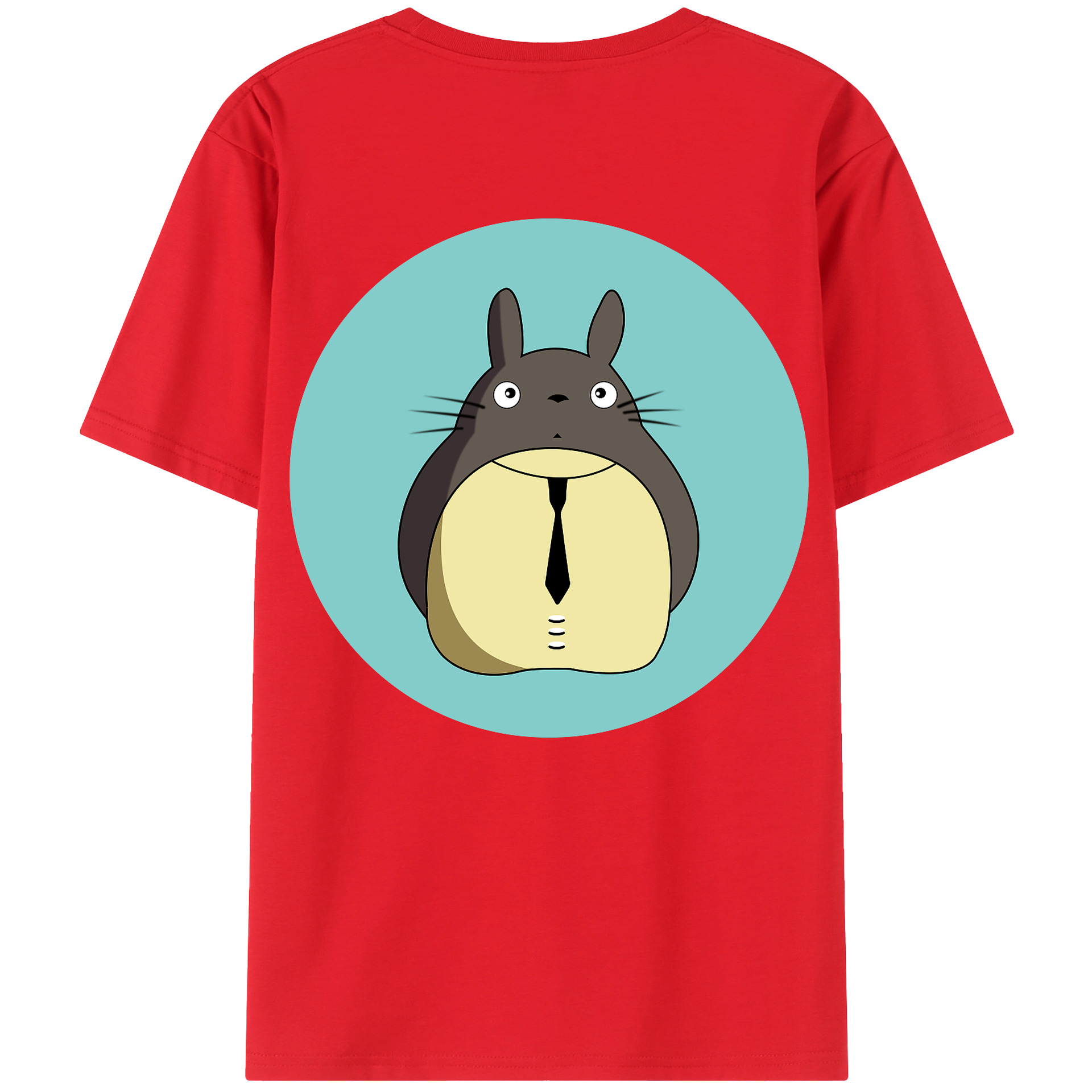 （画像用） となりのトトロ 草壁メイ 草壁サツキ My Neighbor Totoro Satsuki Kusakabe Mei Kusakabe 綿100％ メンズ半袖Tシャツ（バックプリント） 通気性