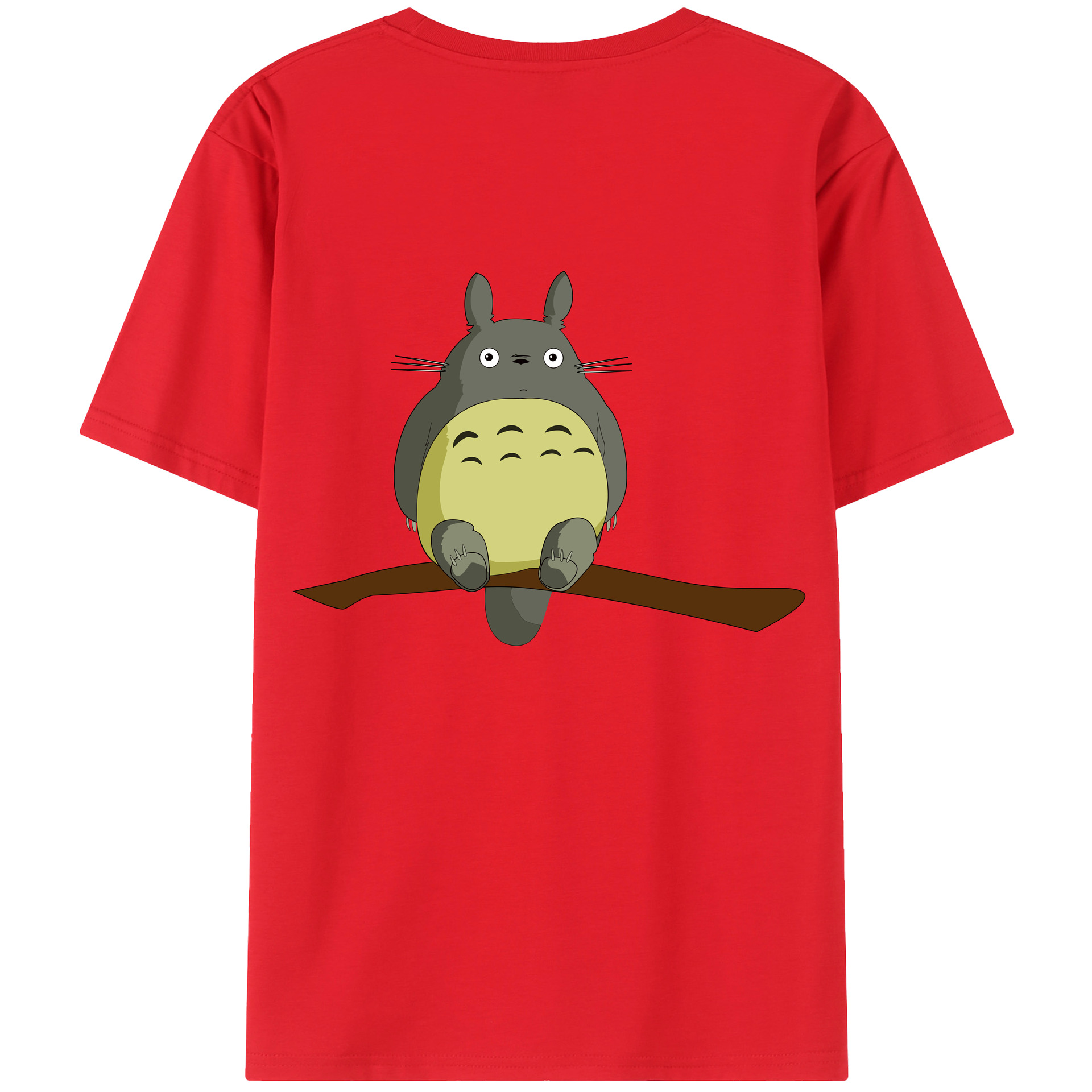 （画像用） となりのトトロ 草壁メイ 草壁サツキ My Neighbor Totoro Satsuki Kusakabe Mei Kusakabe 綿100％ メンズ半袖Tシャツ（バックプリント） 通気性