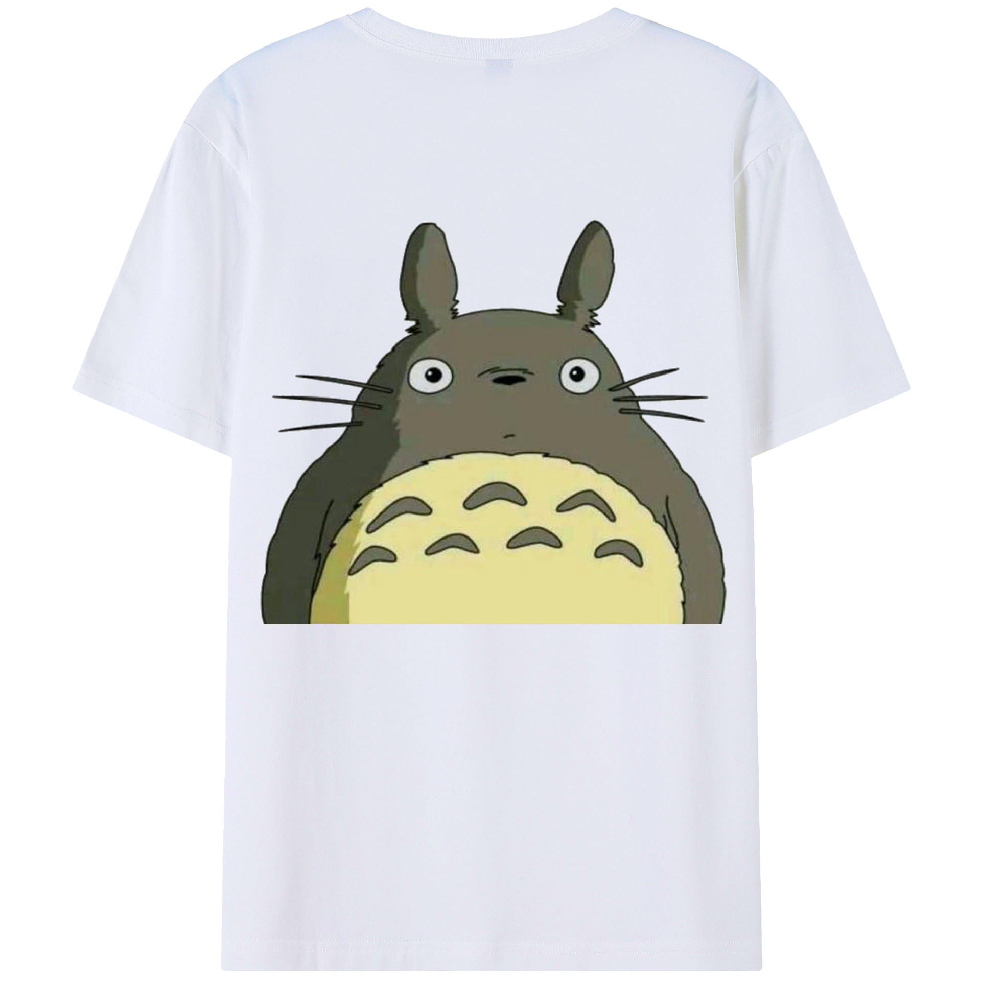 （画像用） となりのトトロ 草壁メイ 草壁サツキ My Neighbor Totoro Satsuki Kusakabe Mei Kusakabe 綿100％ メンズ半袖Tシャツ（バックプリント） 通気性