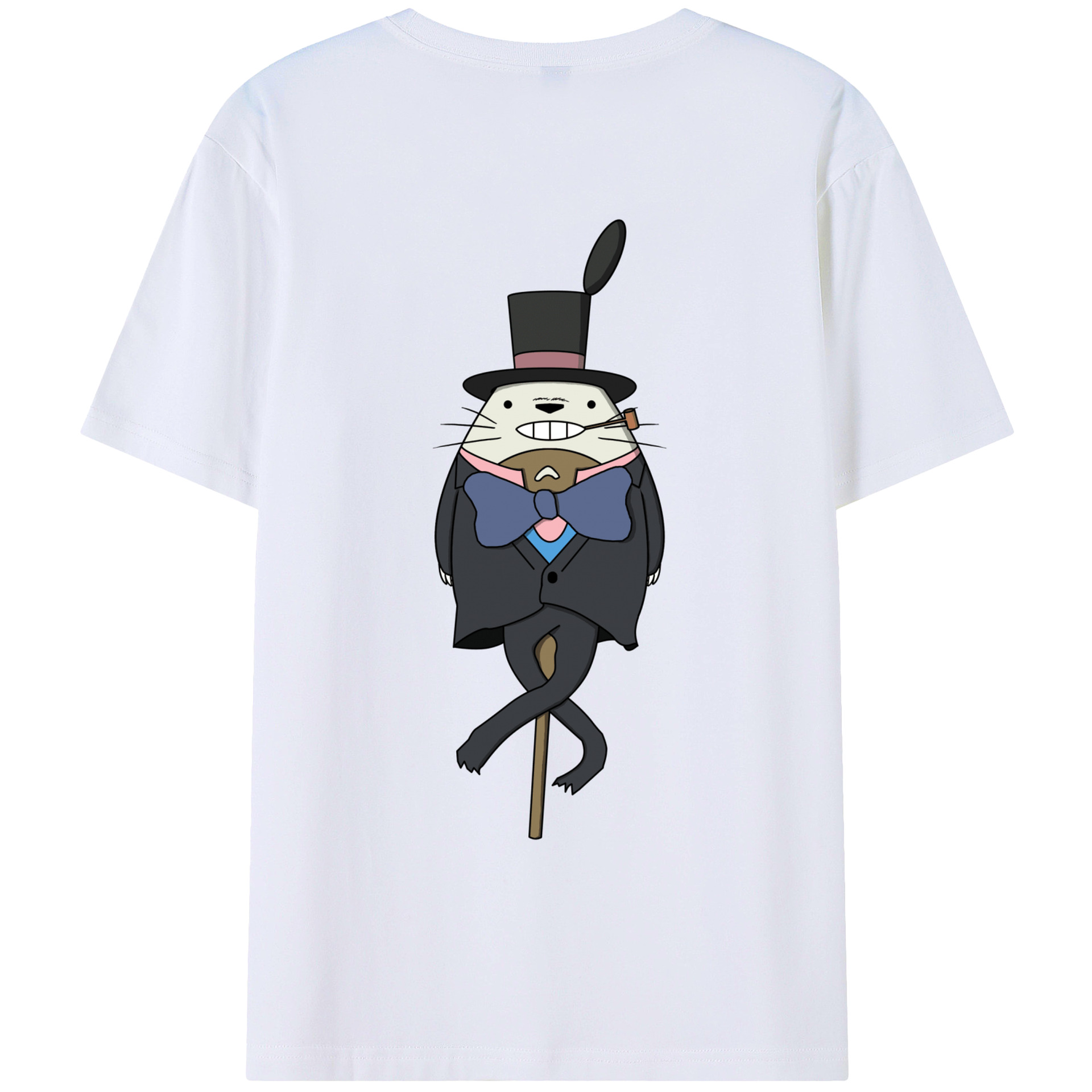 （画像用） となりのトトロ 草壁メイ 草壁サツキ My Neighbor Totoro Satsuki Kusakabe Mei Kusakabe 綿100％ メンズ半袖Tシャツ（バックプリント） 通気性