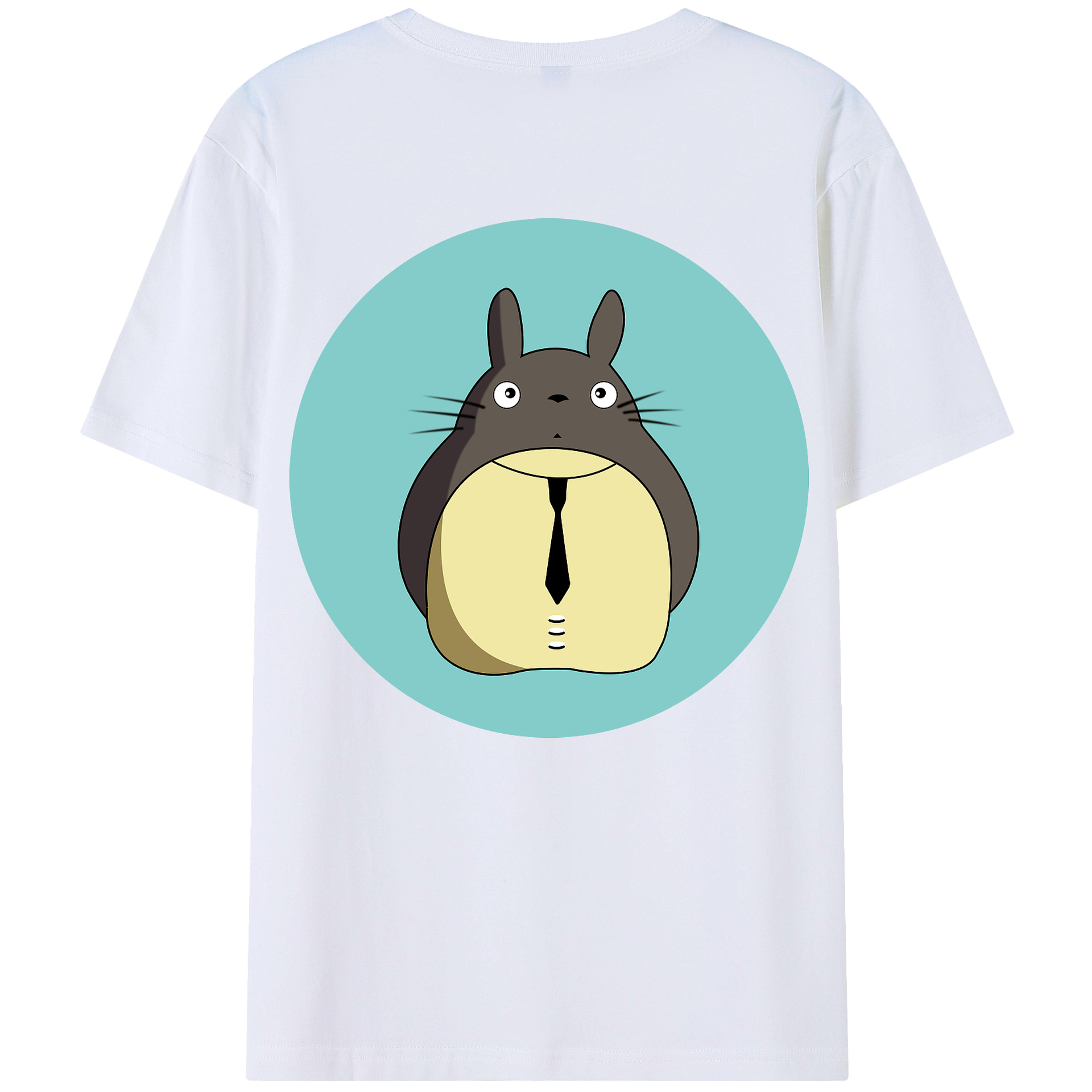 （画像用） となりのトトロ 草壁メイ 草壁サツキ My Neighbor Totoro Satsuki Kusakabe Mei Kusakabe 綿100％ メンズ半袖Tシャツ（バックプリント） 通気性