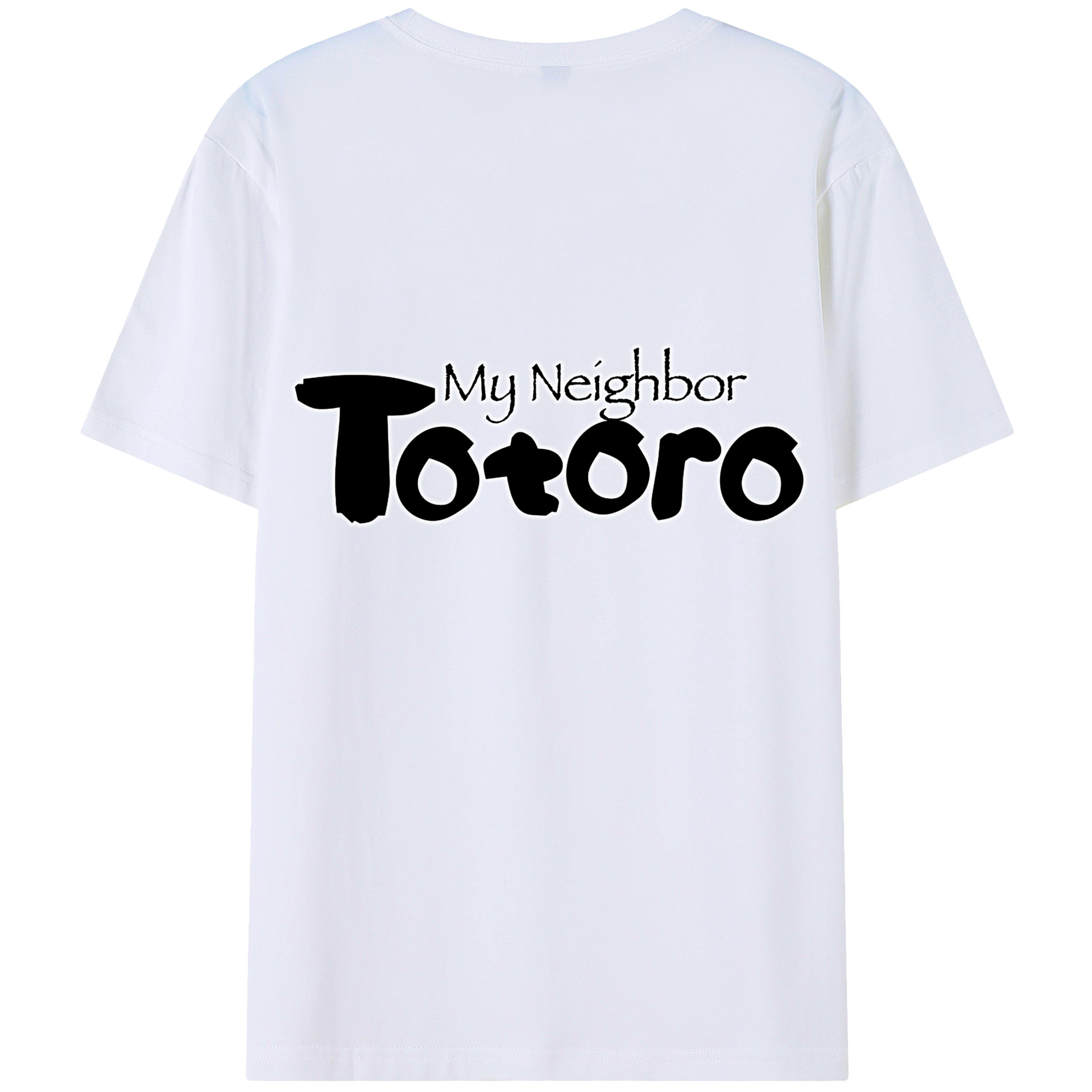 （画像用） となりのトトロ 草壁メイ 草壁サツキ My Neighbor Totoro Satsuki Kusakabe Mei Kusakabe 綿100％ メンズ半袖Tシャツ（バックプリント） 通気性