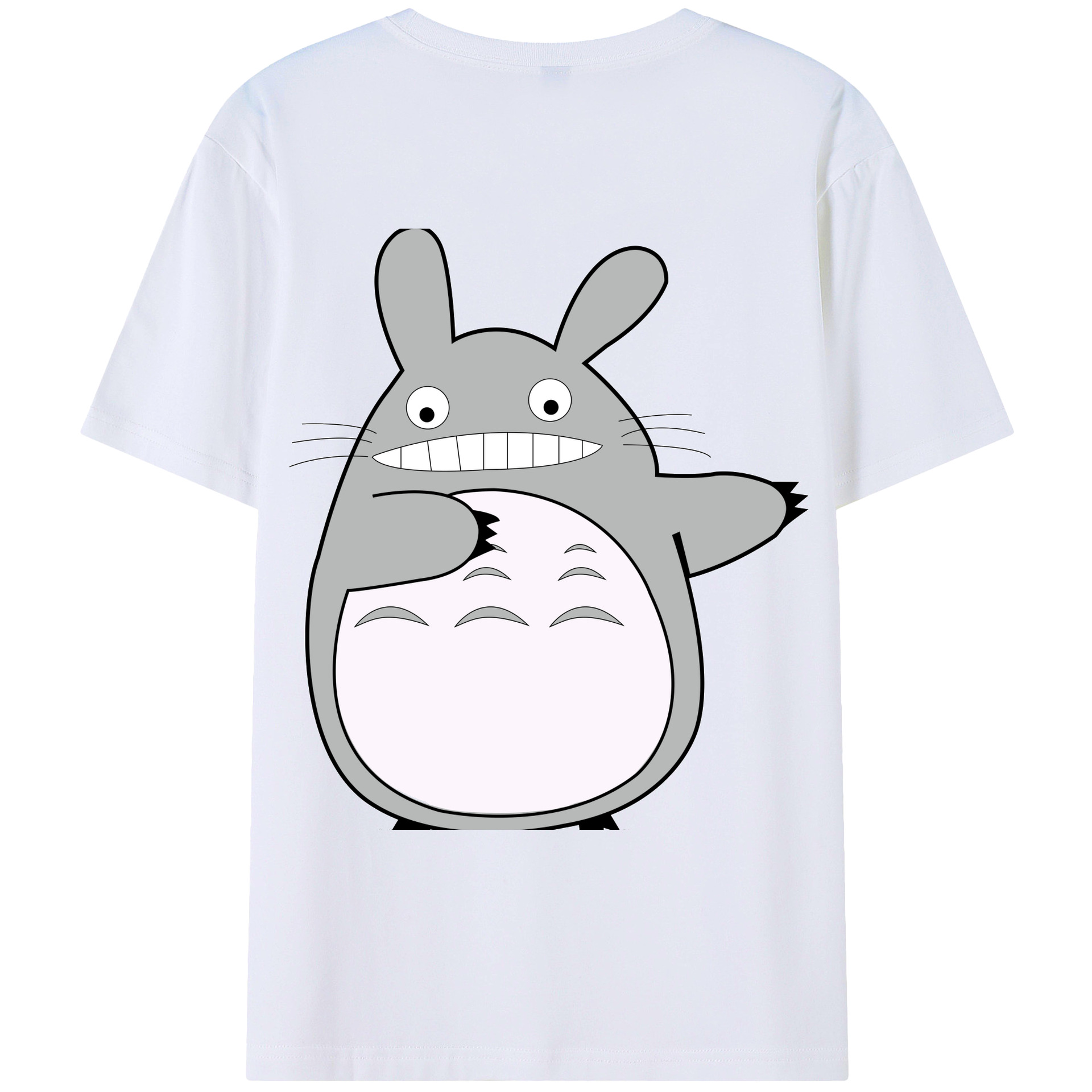 （画像用） となりのトトロ 草壁メイ 草壁サツキ My Neighbor Totoro Satsuki Kusakabe Mei Kusakabe 綿100％ メンズ半袖Tシャツ（バックプリント） 通気性