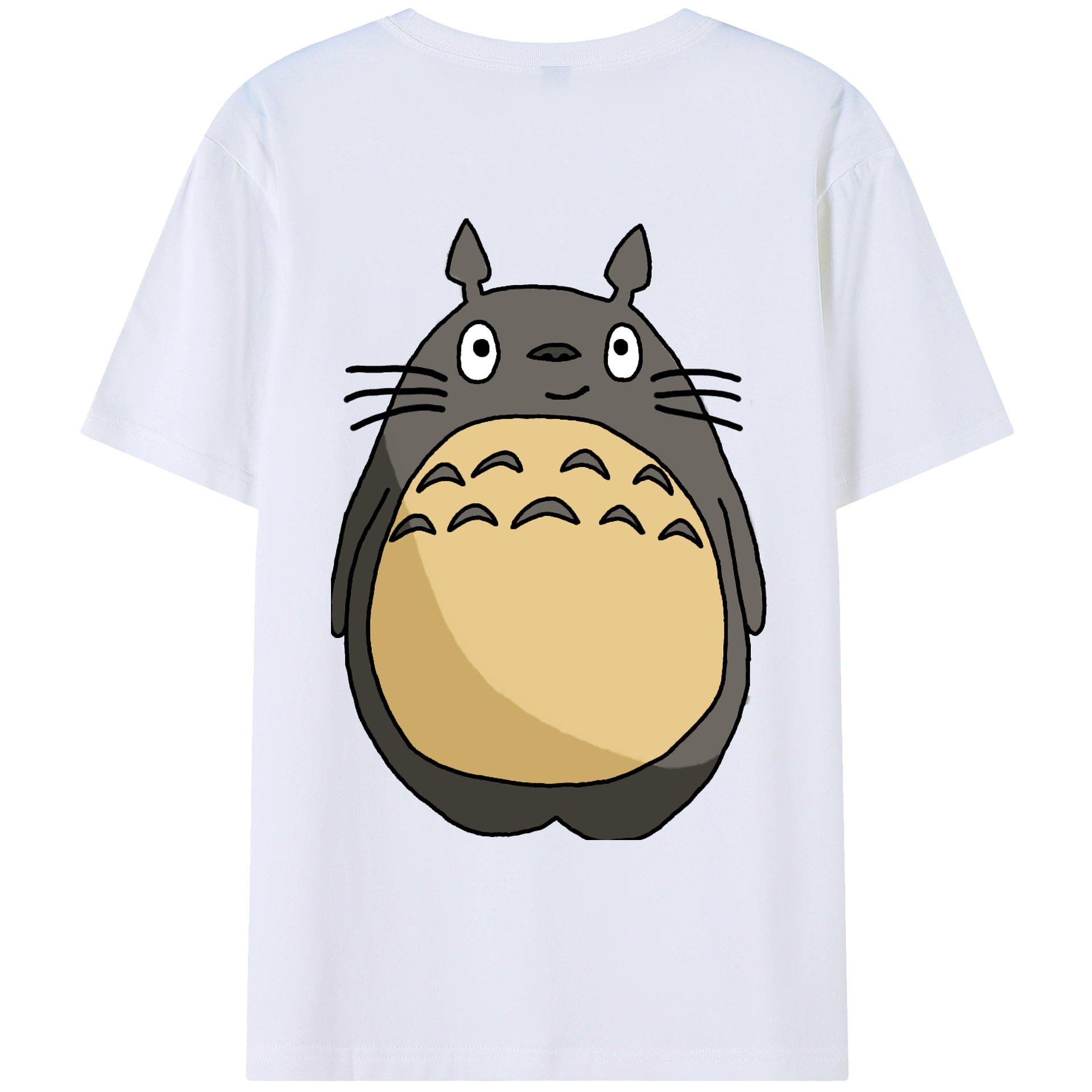 （画像用） となりのトトロ 草壁メイ 草壁サツキ My Neighbor Totoro Satsuki Kusakabe Mei Kusakabe 綿100％ メンズ半袖Tシャツ（バックプリント） 通気性