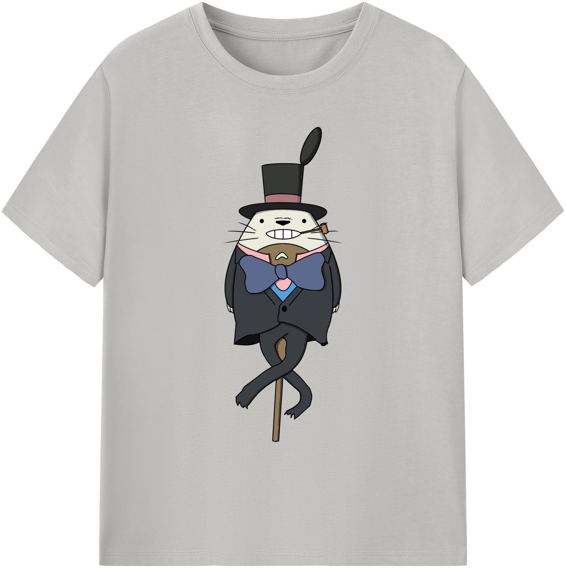（画像用） となりのトトロ 草壁メイ 草壁サツキ My Neighbor Totoro Satsuki Kusakabe Mei Kusakabe 綿100％ メンズ半袖Tシャツ｜肌触りやわらか＆通気性