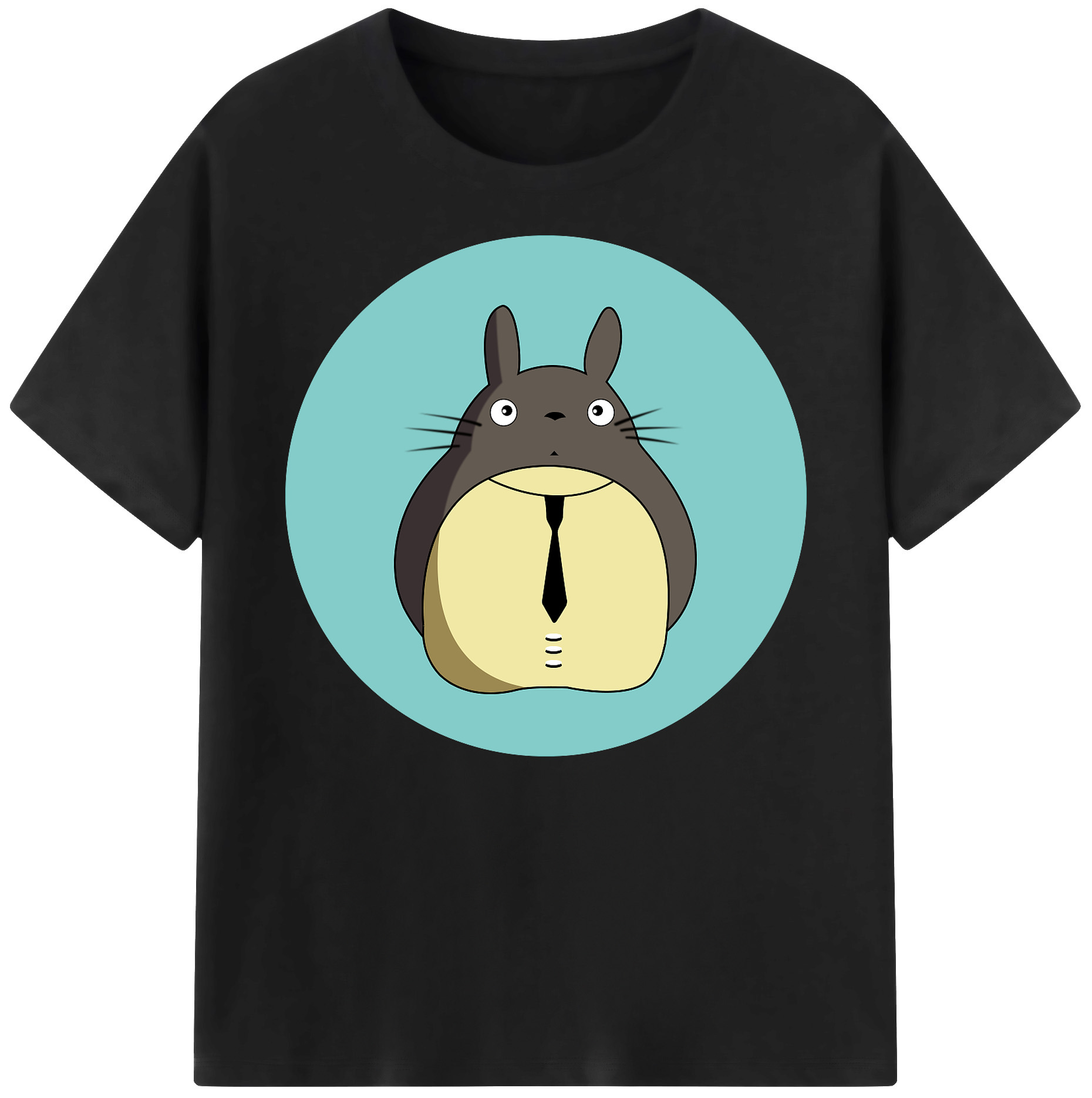 （画像用） となりのトトロ 草壁メイ 草壁サツキ My Neighbor Totoro Satsuki Kusakabe Mei Kusakabe 綿100％ メンズ半袖Tシャツ｜肌触りやわらか＆通気性