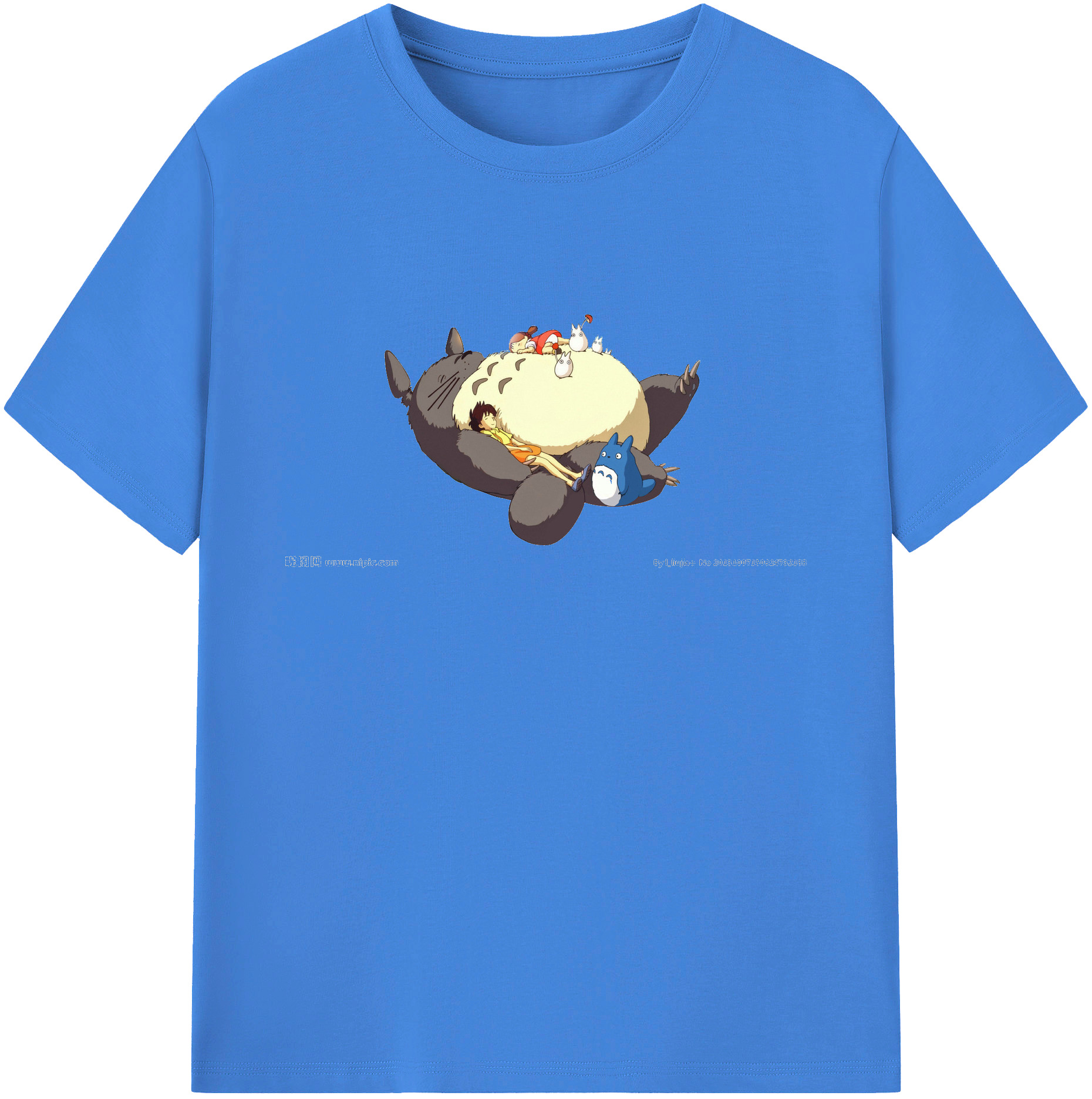 （画像用） となりのトトロ 草壁メイ 草壁サツキ My Neighbor Totoro Satsuki Kusakabe Mei Kusakabe 綿100％ メンズ半袖Tシャツ｜肌触りやわらか＆通気性