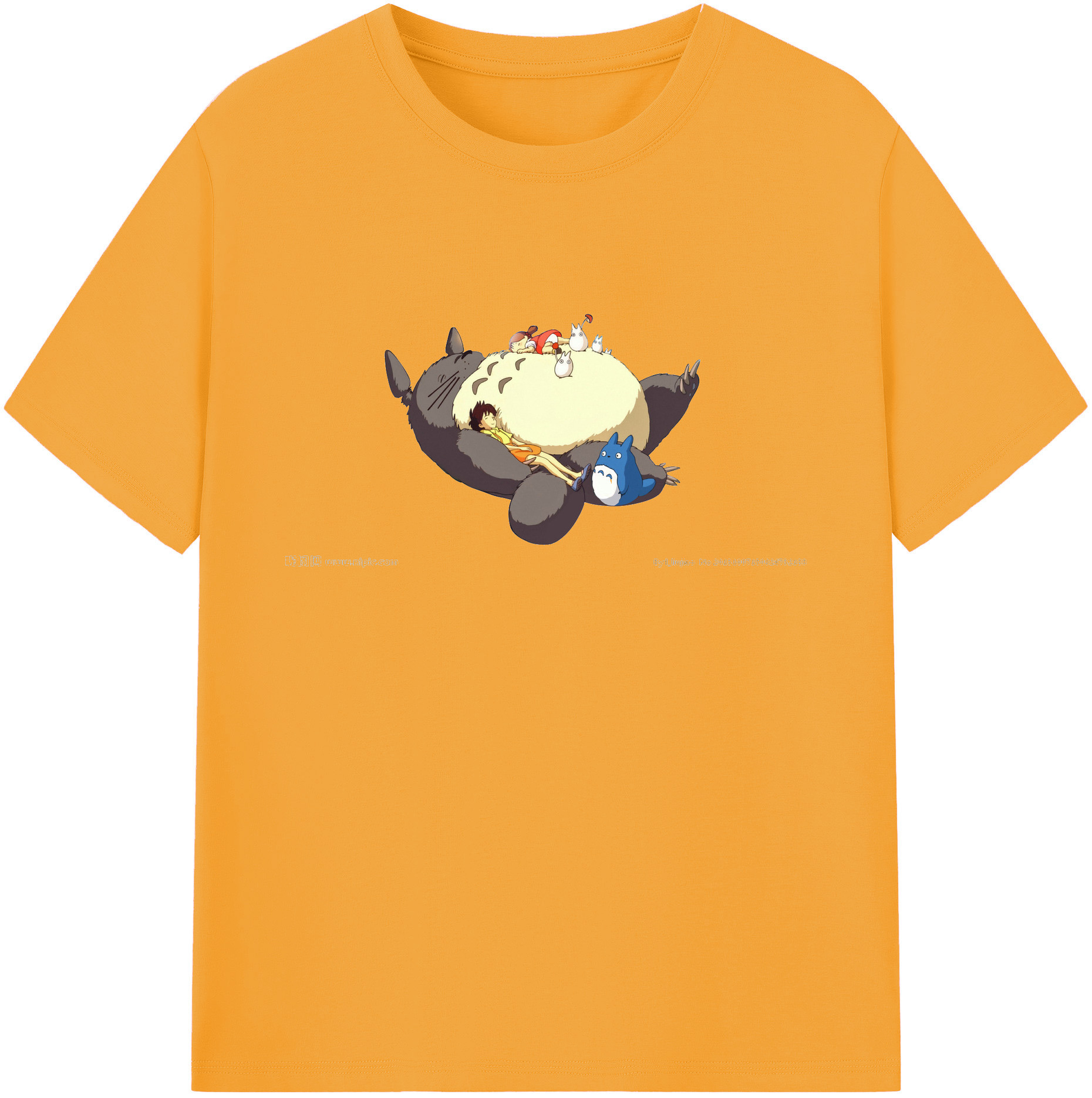 （画像用） となりのトトロ 草壁メイ 草壁サツキ My Neighbor Totoro Satsuki Kusakabe Mei Kusakabe 綿100％ メンズ半袖Tシャツ｜肌触りやわらか＆通気性