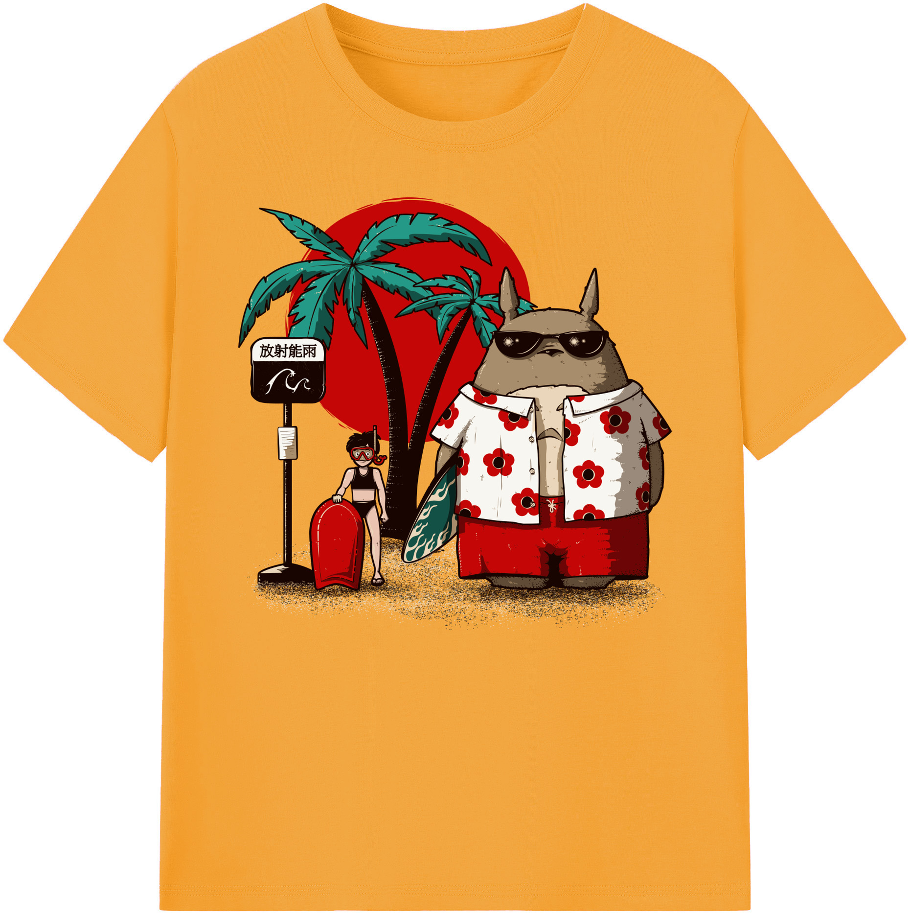 （画像用） となりのトトロ 草壁メイ 草壁サツキ My Neighbor Totoro Satsuki Kusakabe Mei Kusakabe 綿100％ メンズ半袖Tシャツ｜肌触りやわらか＆通気性