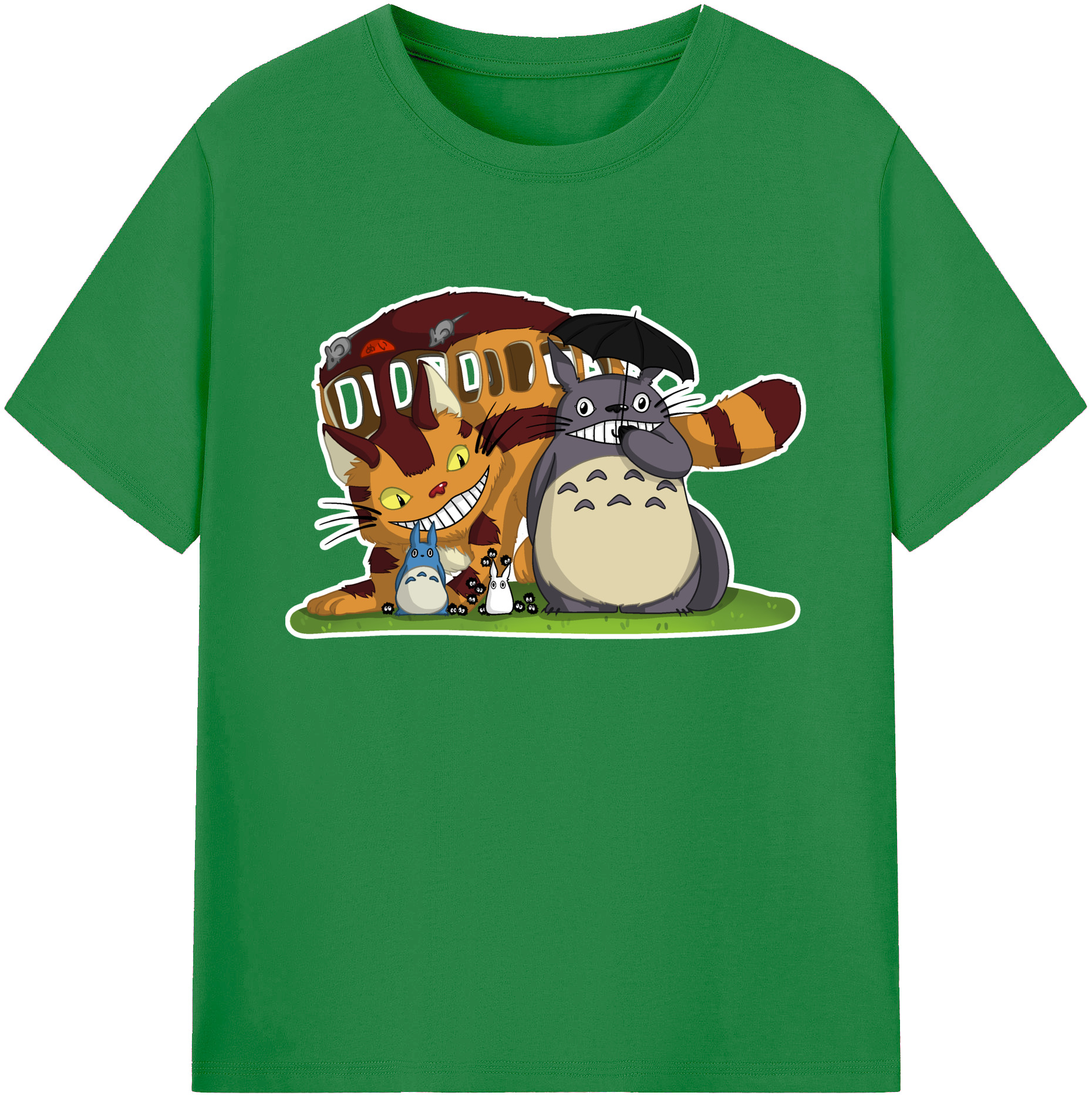 （画像用） となりのトトロ 草壁メイ 草壁サツキ My Neighbor Totoro Satsuki Kusakabe Mei Kusakabe 綿100％ メンズ半袖Tシャツ｜肌触りやわらか＆通気性