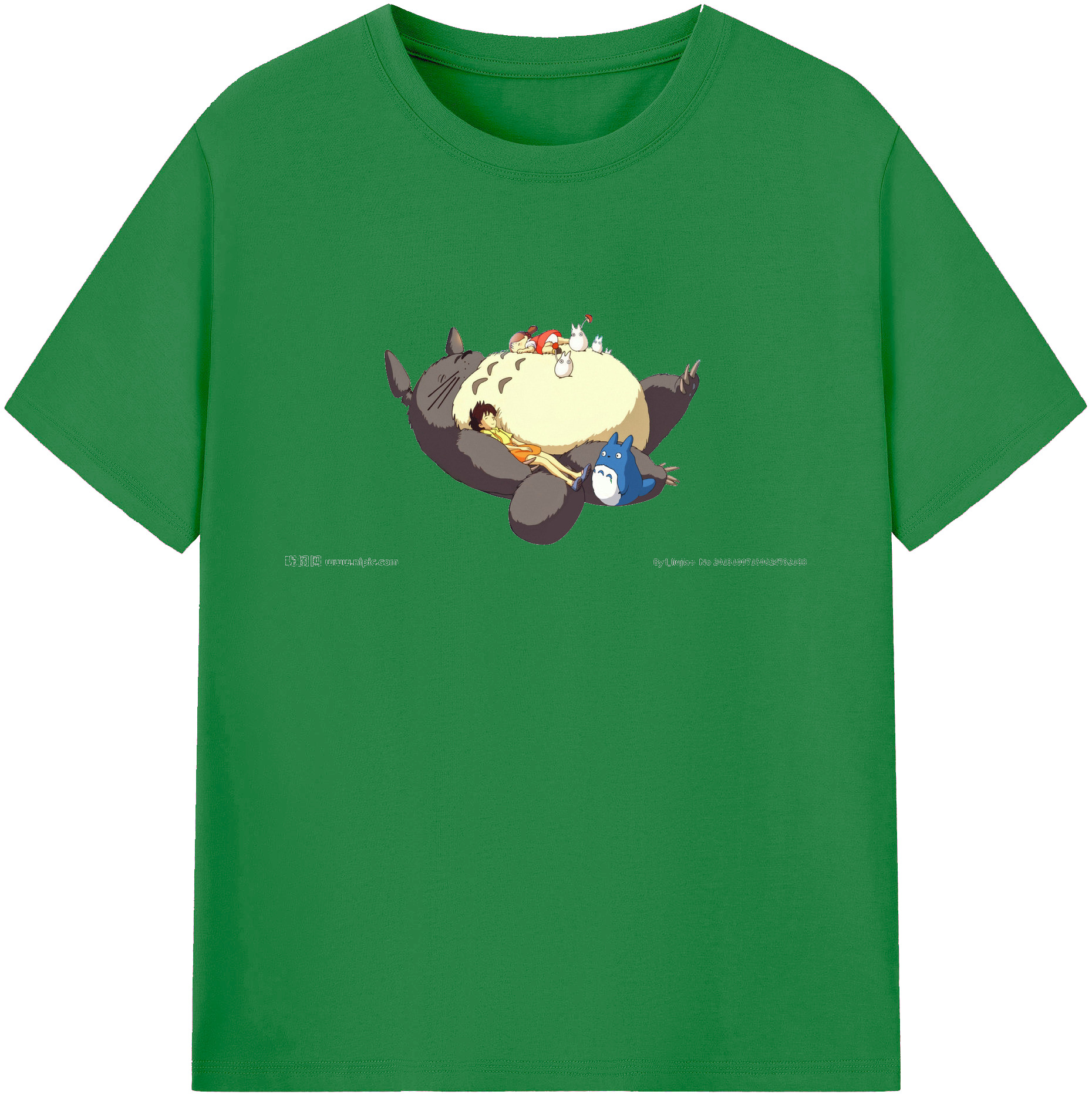 （画像用） となりのトトロ 草壁メイ 草壁サツキ My Neighbor Totoro Satsuki Kusakabe Mei Kusakabe 綿100％ メンズ半袖Tシャツ｜肌触りやわらか＆通気性