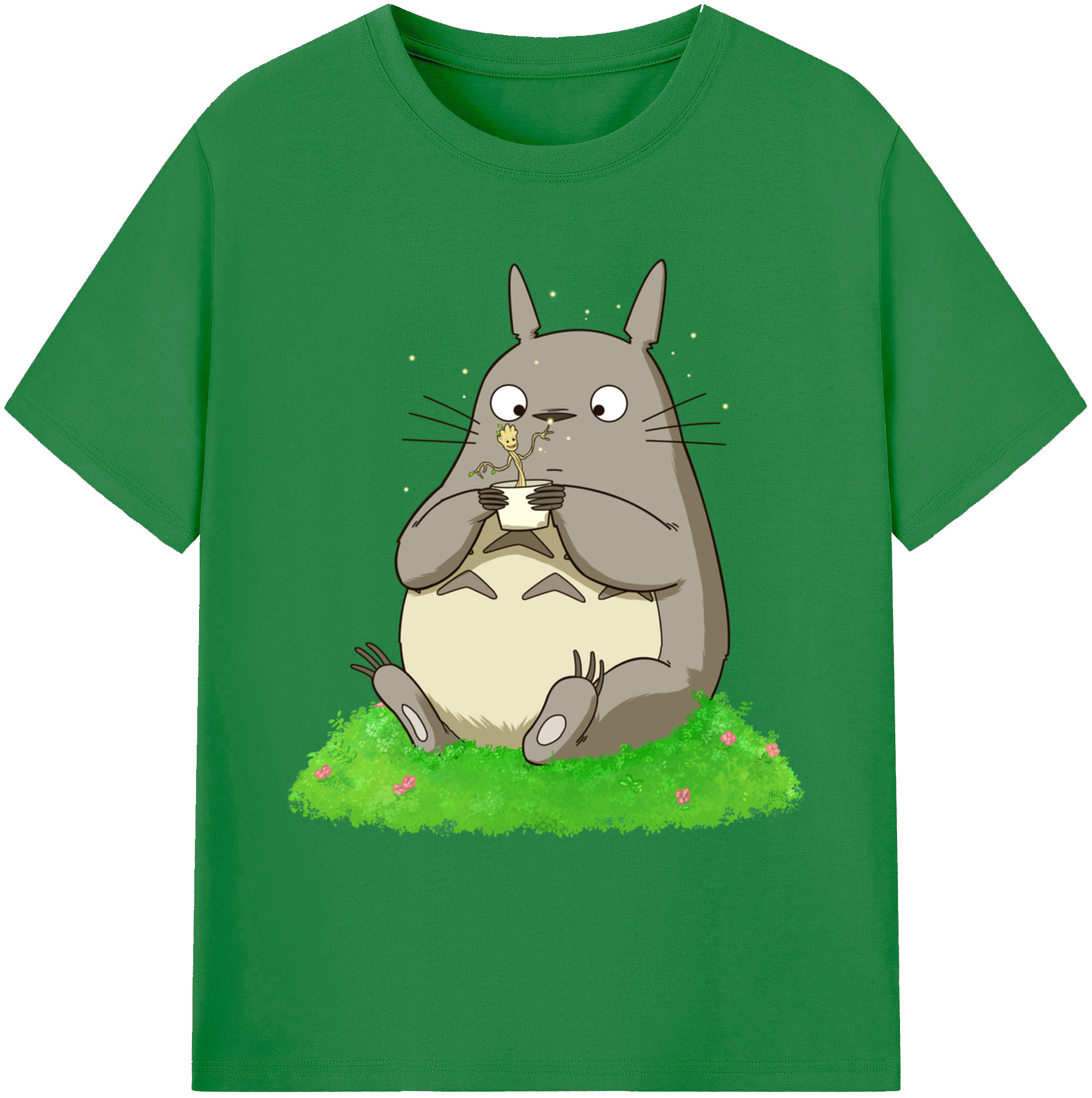 （画像用） となりのトトロ 草壁メイ 草壁サツキ My Neighbor Totoro Satsuki Kusakabe Mei Kusakabe 綿100％ メンズ半袖Tシャツ｜肌触りやわらか＆通気性