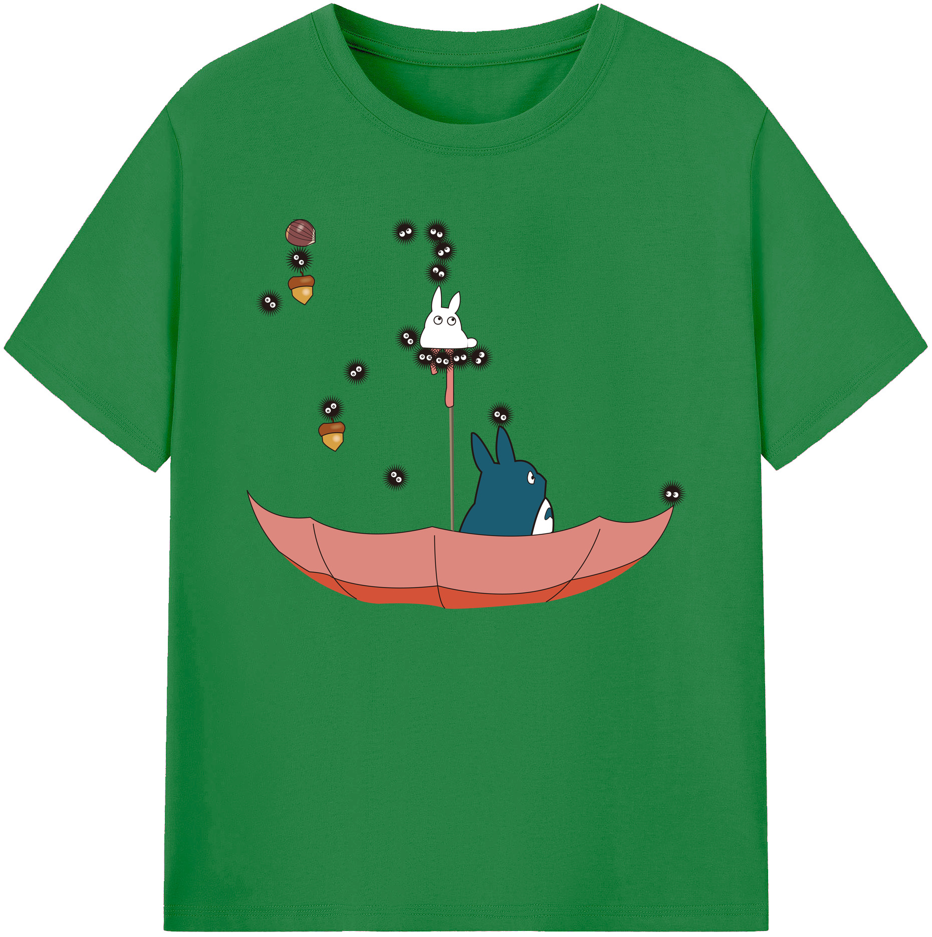 （画像用） となりのトトロ 草壁メイ 草壁サツキ My Neighbor Totoro Satsuki Kusakabe Mei Kusakabe 綿100％ メンズ半袖Tシャツ｜肌触りやわらか＆通気性