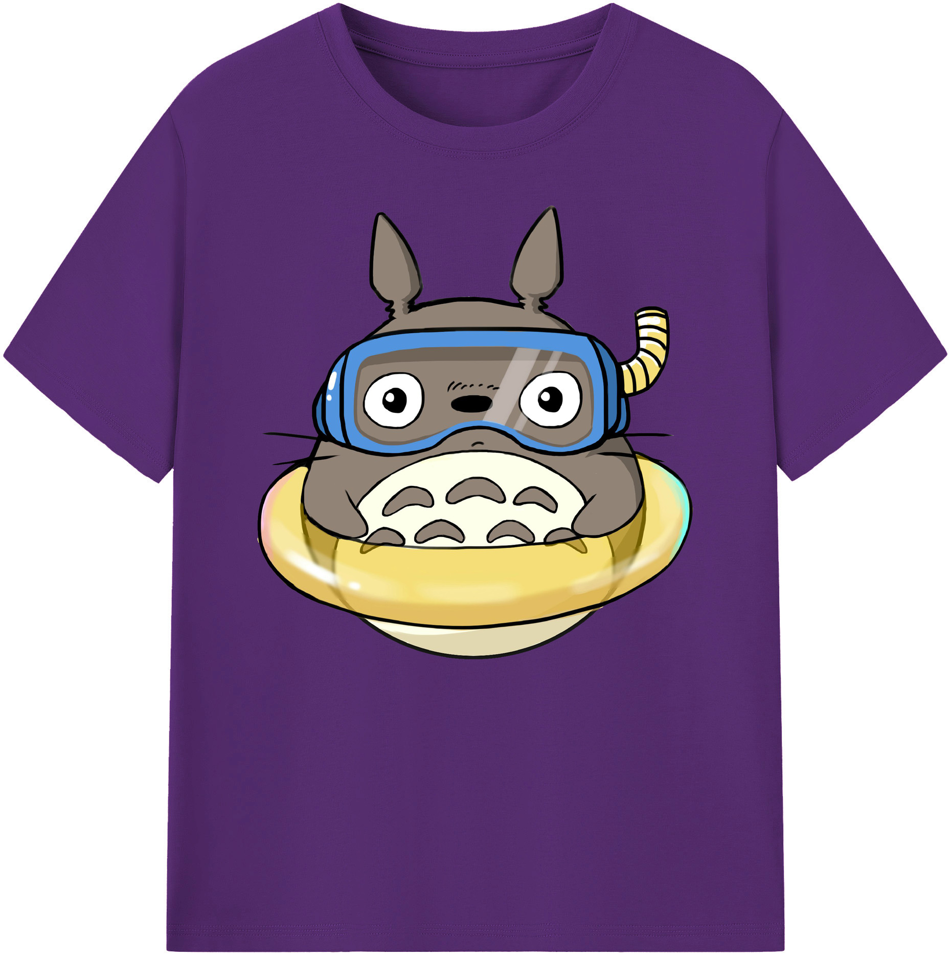 （画像用） となりのトトロ 草壁メイ 草壁サツキ My Neighbor Totoro Satsuki Kusakabe Mei Kusakabe 綿100％ メンズ半袖Tシャツ｜肌触りやわらか＆通気性