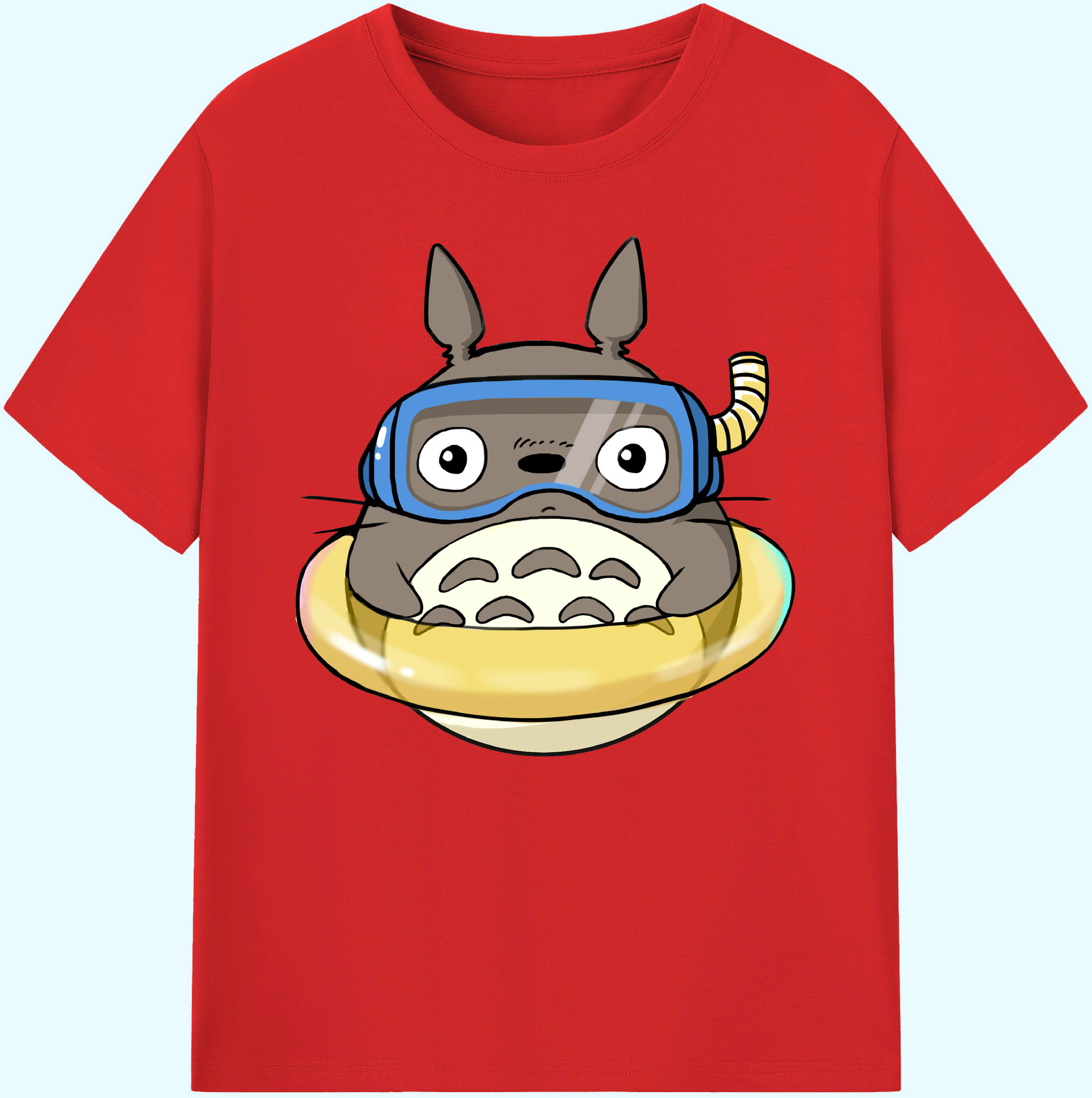 （画像用） となりのトトロ 草壁メイ 草壁サツキ My Neighbor Totoro Satsuki Kusakabe Mei Kusakabe 綿100％ メンズ半袖Tシャツ｜肌触りやわらか＆通気性