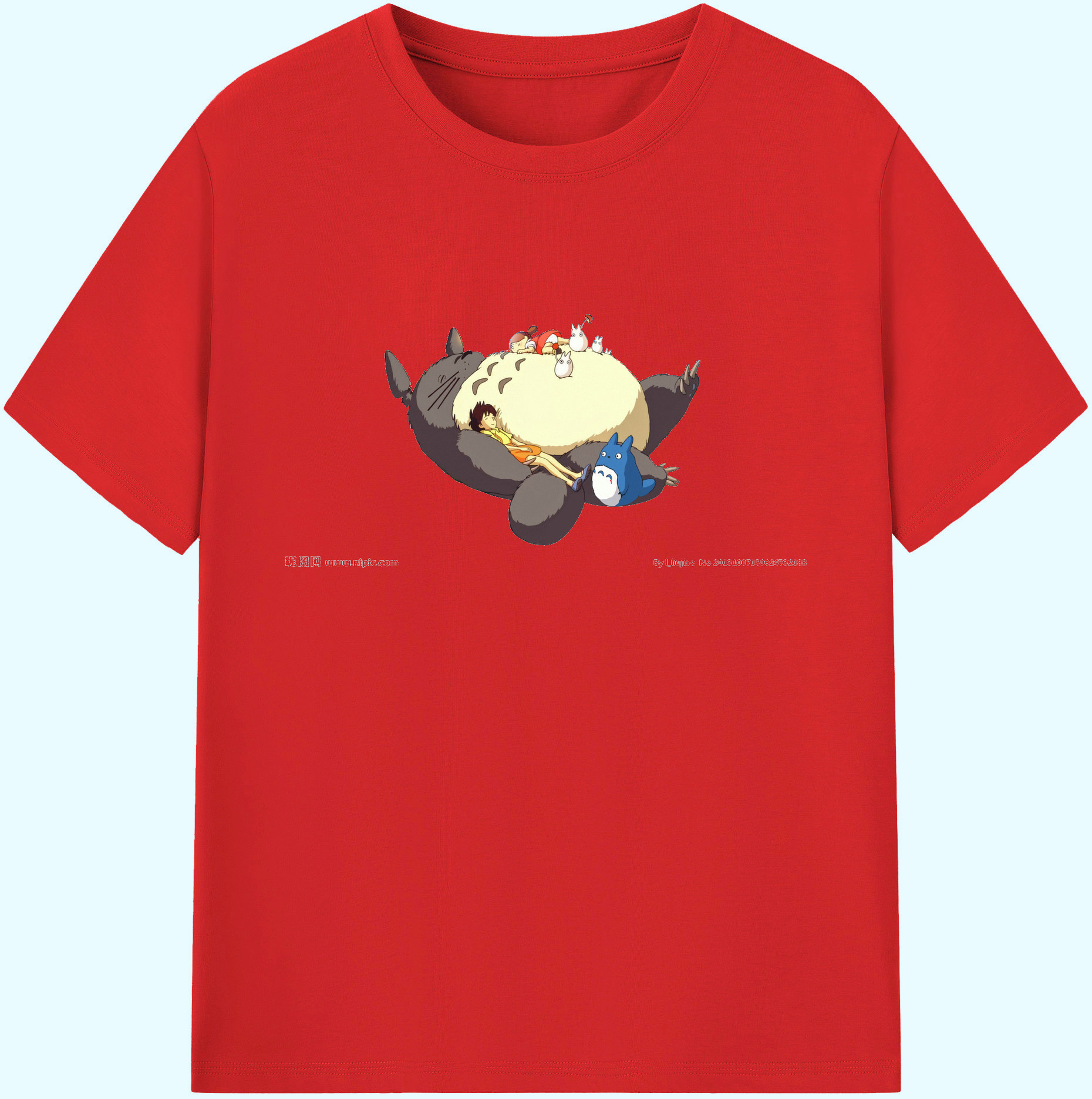 （画像用） となりのトトロ 草壁メイ 草壁サツキ My Neighbor Totoro Satsuki Kusakabe Mei Kusakabe 綿100％ メンズ半袖Tシャツ｜肌触りやわらか＆通気性