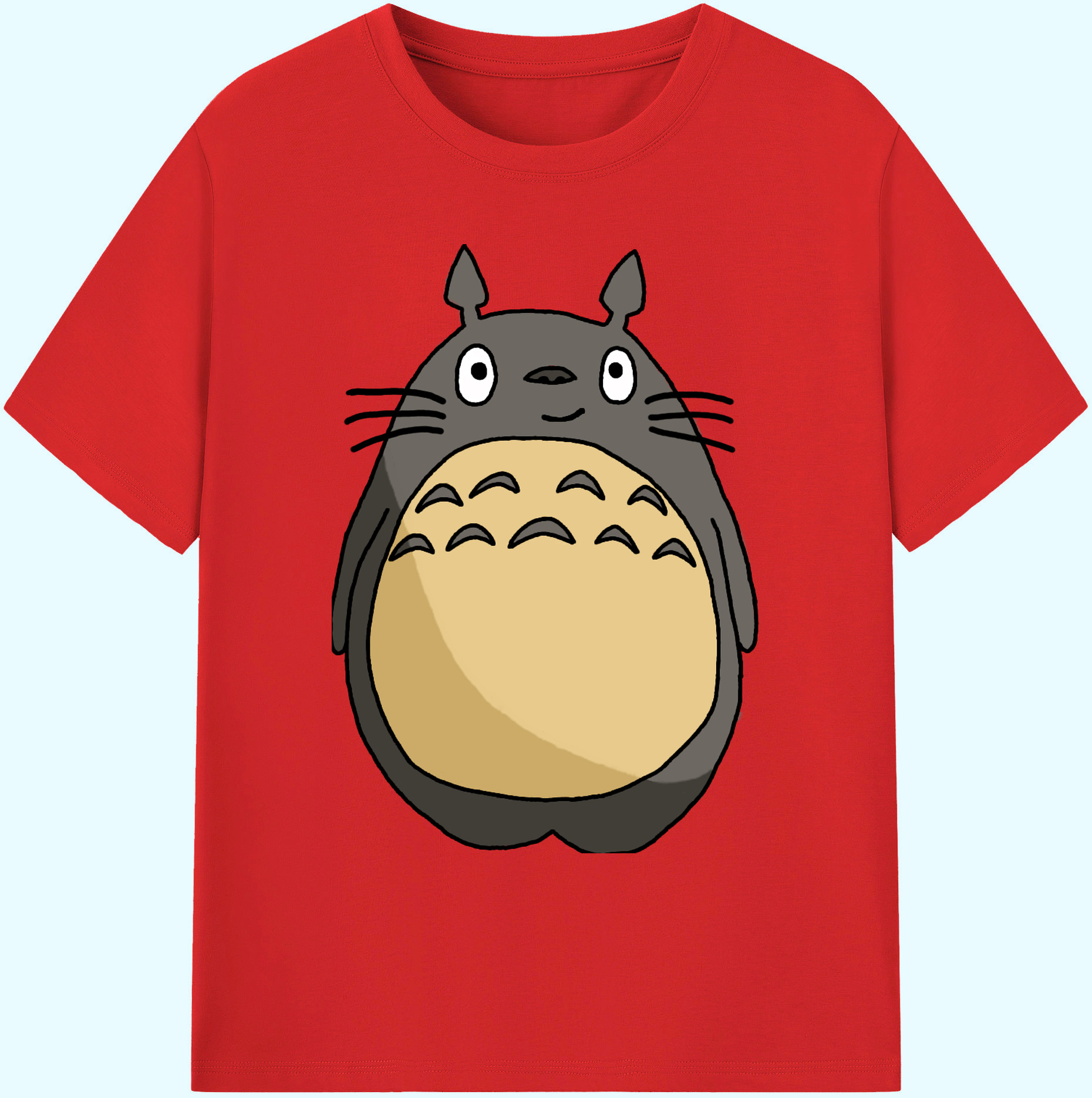 （画像用） となりのトトロ 草壁メイ 草壁サツキ My Neighbor Totoro Satsuki Kusakabe Mei Kusakabe 綿100％ メンズ半袖Tシャツ｜肌触りやわらか＆通気性