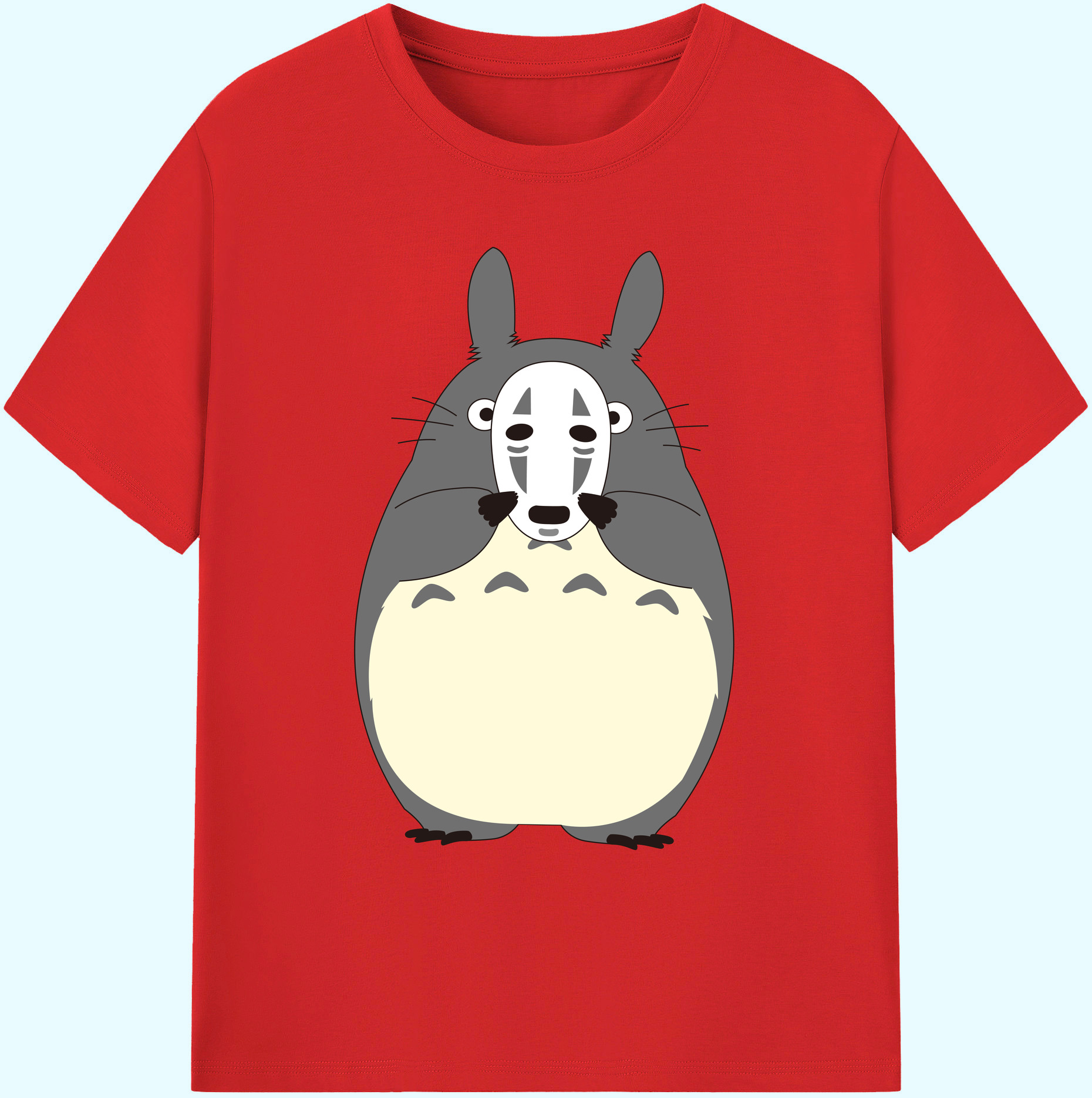 （画像用） となりのトトロ 草壁メイ 草壁サツキ My Neighbor Totoro Satsuki Kusakabe Mei Kusakabe 綿100％ メンズ半袖Tシャツ｜肌触りやわらか＆通気性
