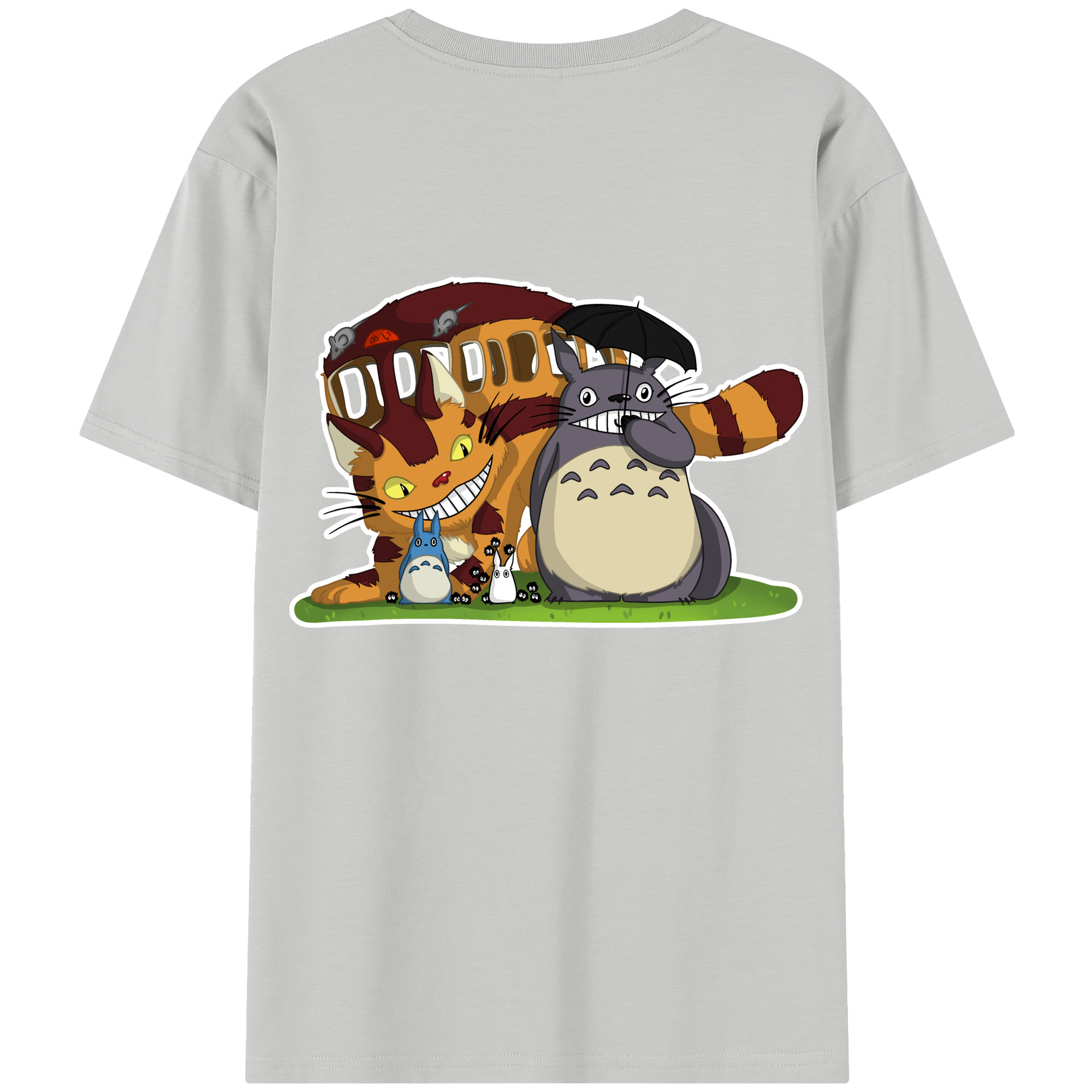 （画像用） となりのトトロ 草壁メイ 草壁サツキ My Neighbor Totoro Satsuki Kusakabe Mei Kusakabe レディース半袖Tシャツ(バックプリント)