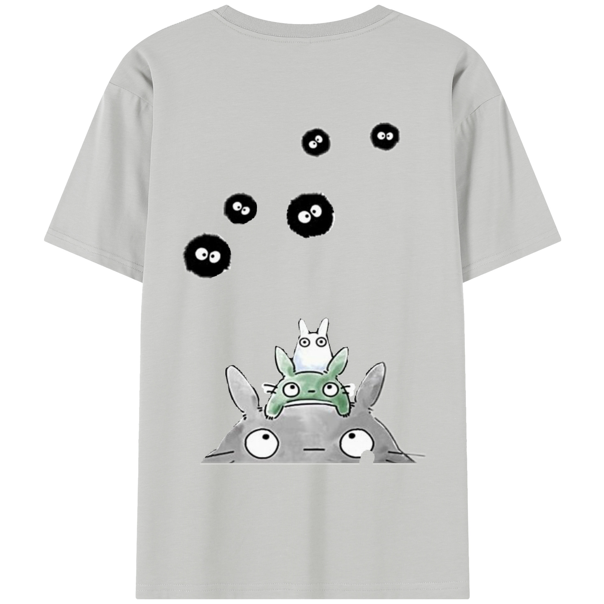 （画像用） となりのトトロ 草壁メイ 草壁サツキ My Neighbor Totoro Satsuki Kusakabe Mei Kusakabe レディース半袖Tシャツ(バックプリント)