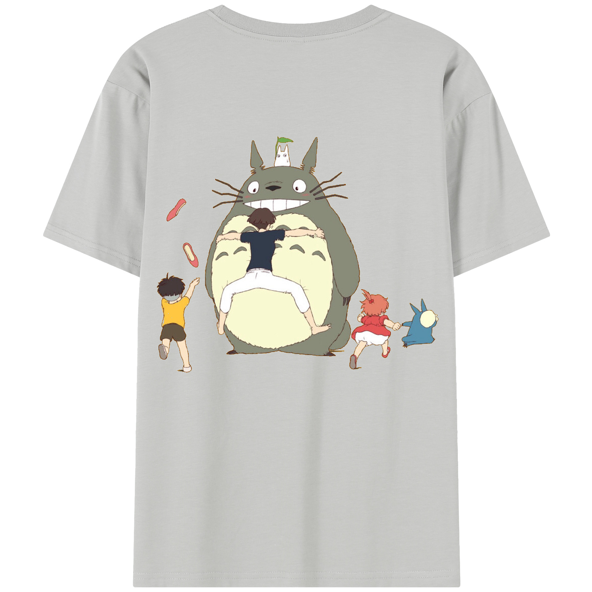 （画像用） となりのトトロ 草壁メイ 草壁サツキ My Neighbor Totoro Satsuki Kusakabe Mei Kusakabe レディース半袖Tシャツ(バックプリント)