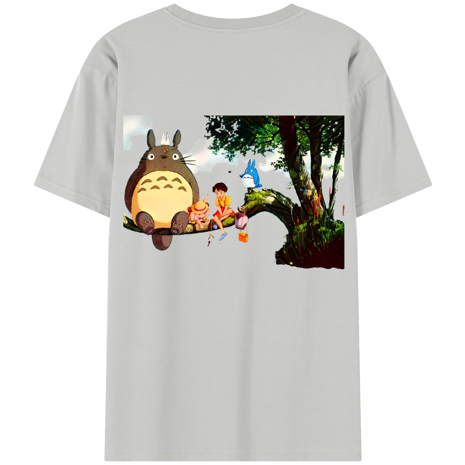 （画像用） となりのトトロ 草壁メイ 草壁サツキ My Neighbor Totoro Satsuki Kusakabe Mei Kusakabe レディース半袖Tシャツ(バックプリント)