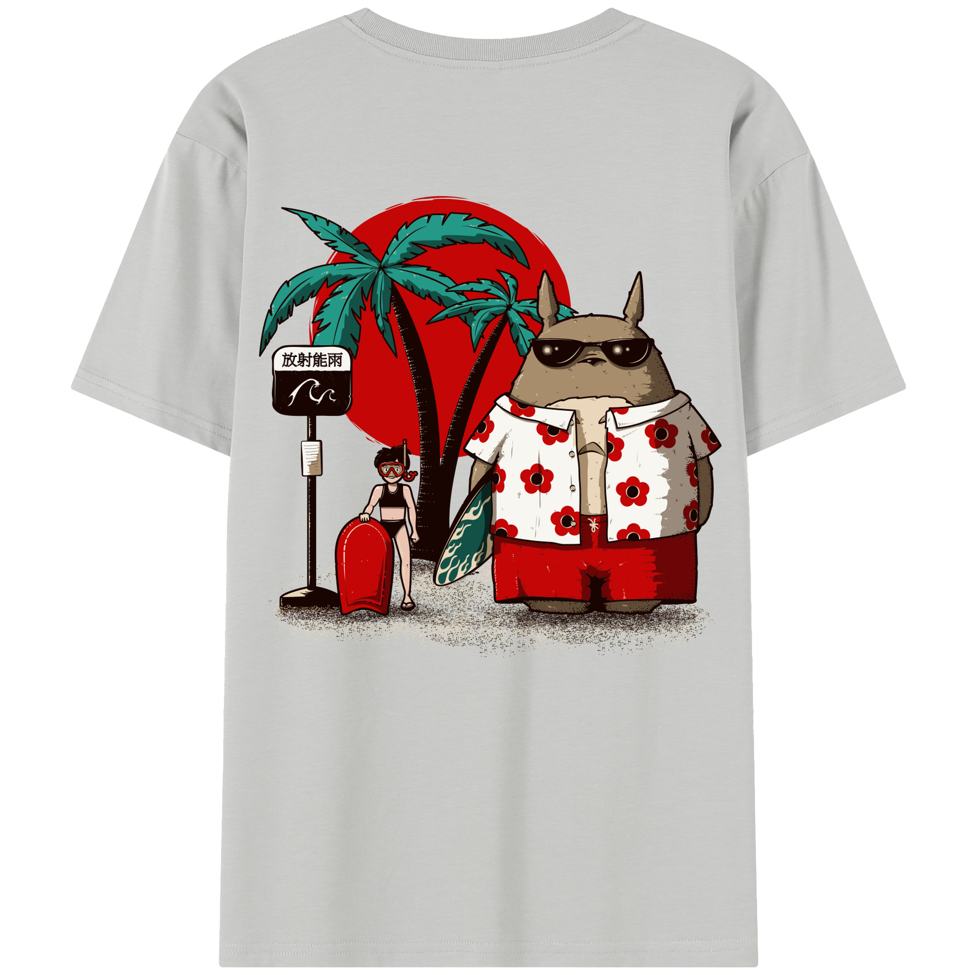 （画像用） となりのトトロ 草壁メイ 草壁サツキ My Neighbor Totoro Satsuki Kusakabe Mei Kusakabe レディース半袖Tシャツ(バックプリント)