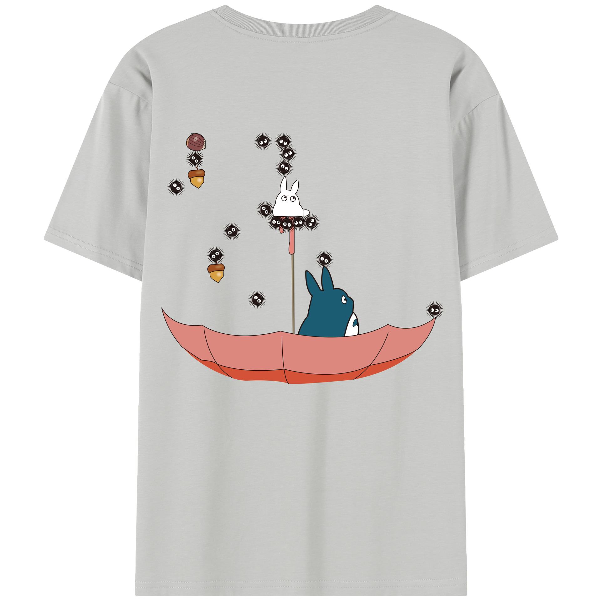 （画像用） となりのトトロ 草壁メイ 草壁サツキ My Neighbor Totoro Satsuki Kusakabe Mei Kusakabe レディース半袖Tシャツ(バックプリント)