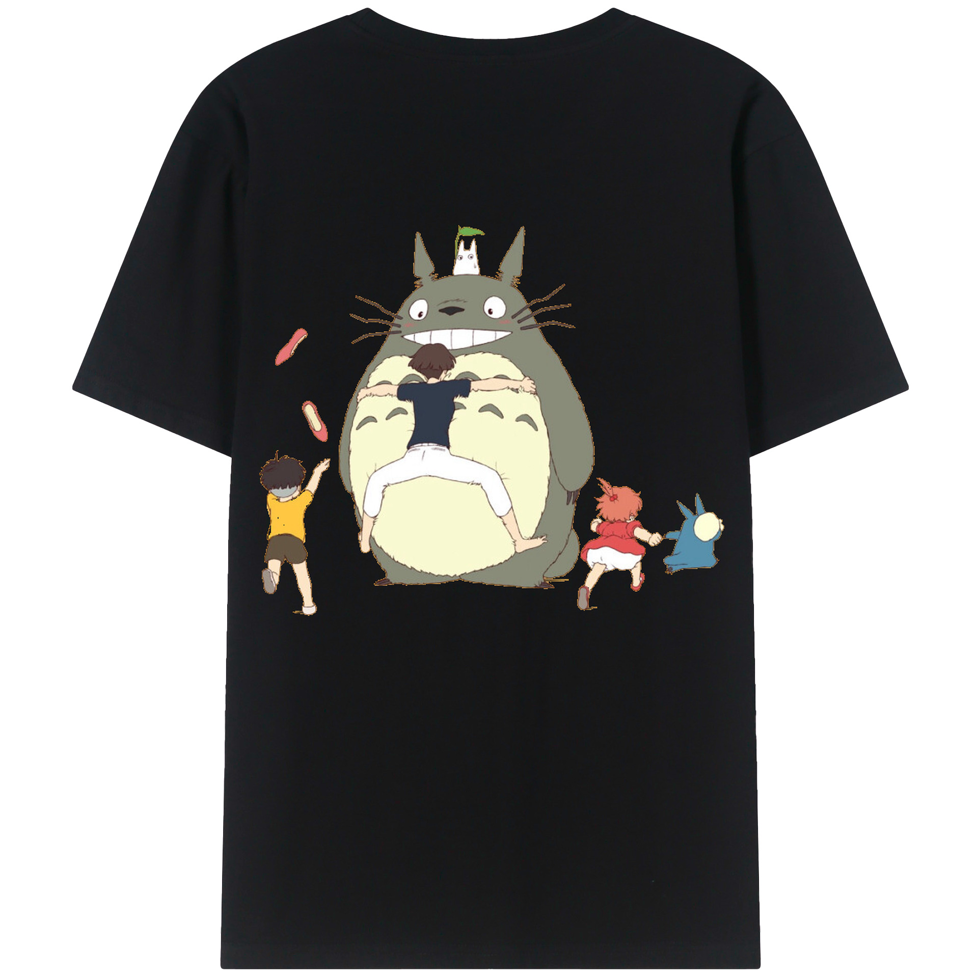 （画像用） となりのトトロ 草壁メイ 草壁サツキ My Neighbor Totoro Satsuki Kusakabe Mei Kusakabe レディース半袖Tシャツ(バックプリント)