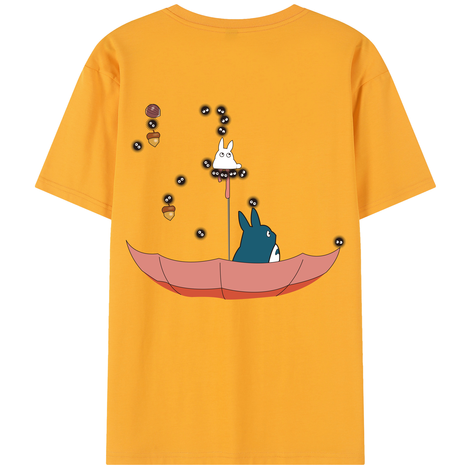 （画像用） となりのトトロ 草壁メイ 草壁サツキ My Neighbor Totoro Satsuki Kusakabe Mei Kusakabe レディース半袖Tシャツ(バックプリント)