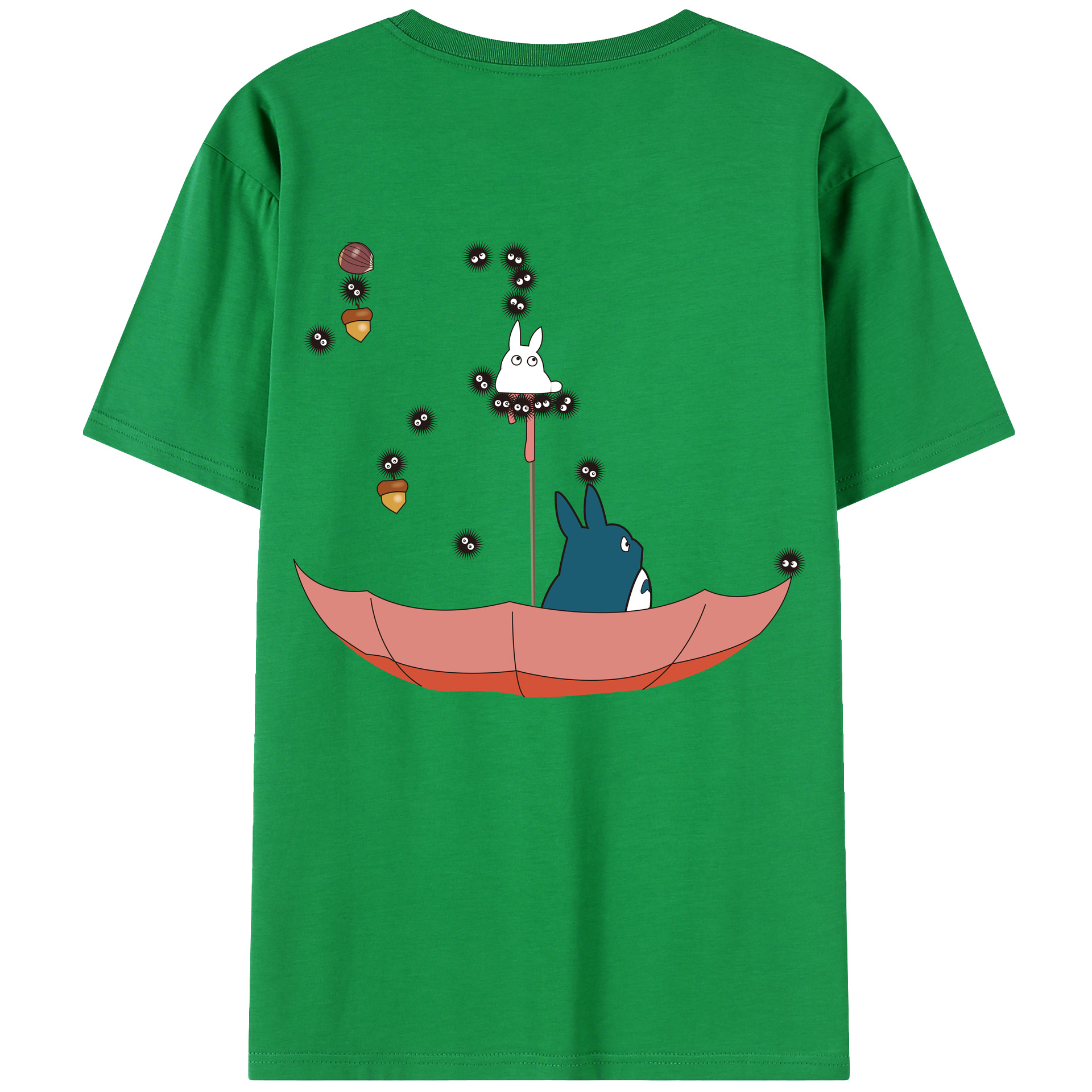 （画像用） となりのトトロ 草壁メイ 草壁サツキ My Neighbor Totoro Satsuki Kusakabe Mei Kusakabe レディース半袖Tシャツ(バックプリント)