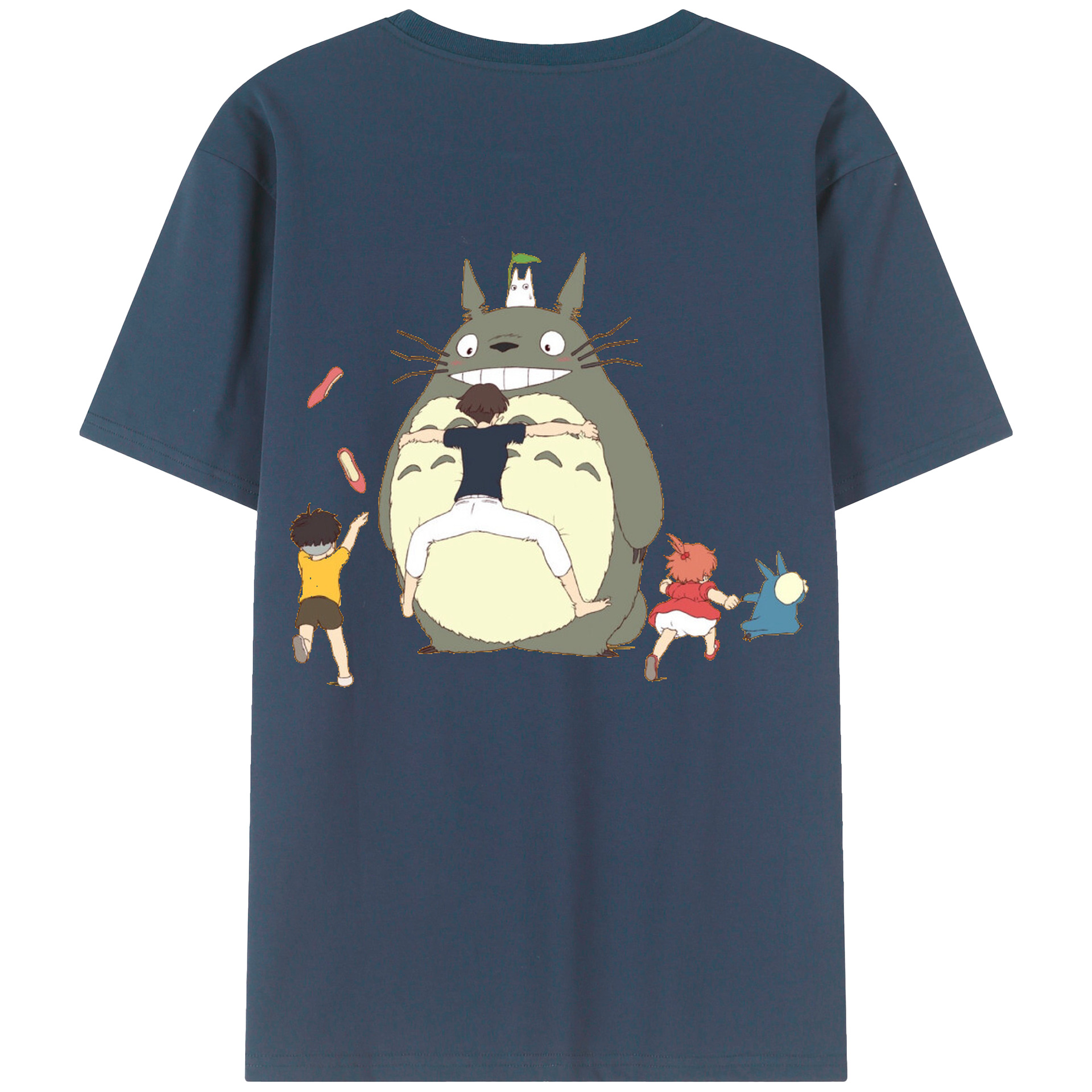 （画像用） となりのトトロ 草壁メイ 草壁サツキ My Neighbor Totoro Satsuki Kusakabe Mei Kusakabe レディース半袖Tシャツ(バックプリント)