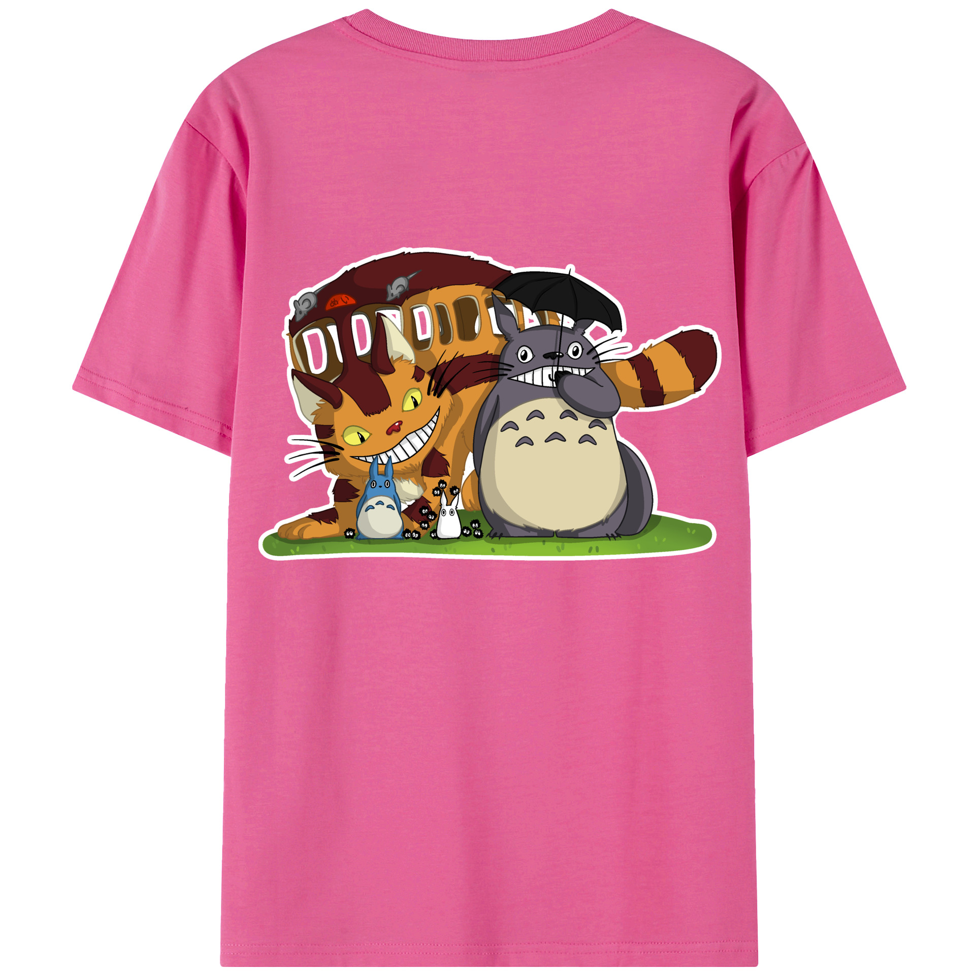 （画像用） となりのトトロ 草壁メイ 草壁サツキ My Neighbor Totoro Satsuki Kusakabe Mei Kusakabe レディース半袖Tシャツ(バックプリント)